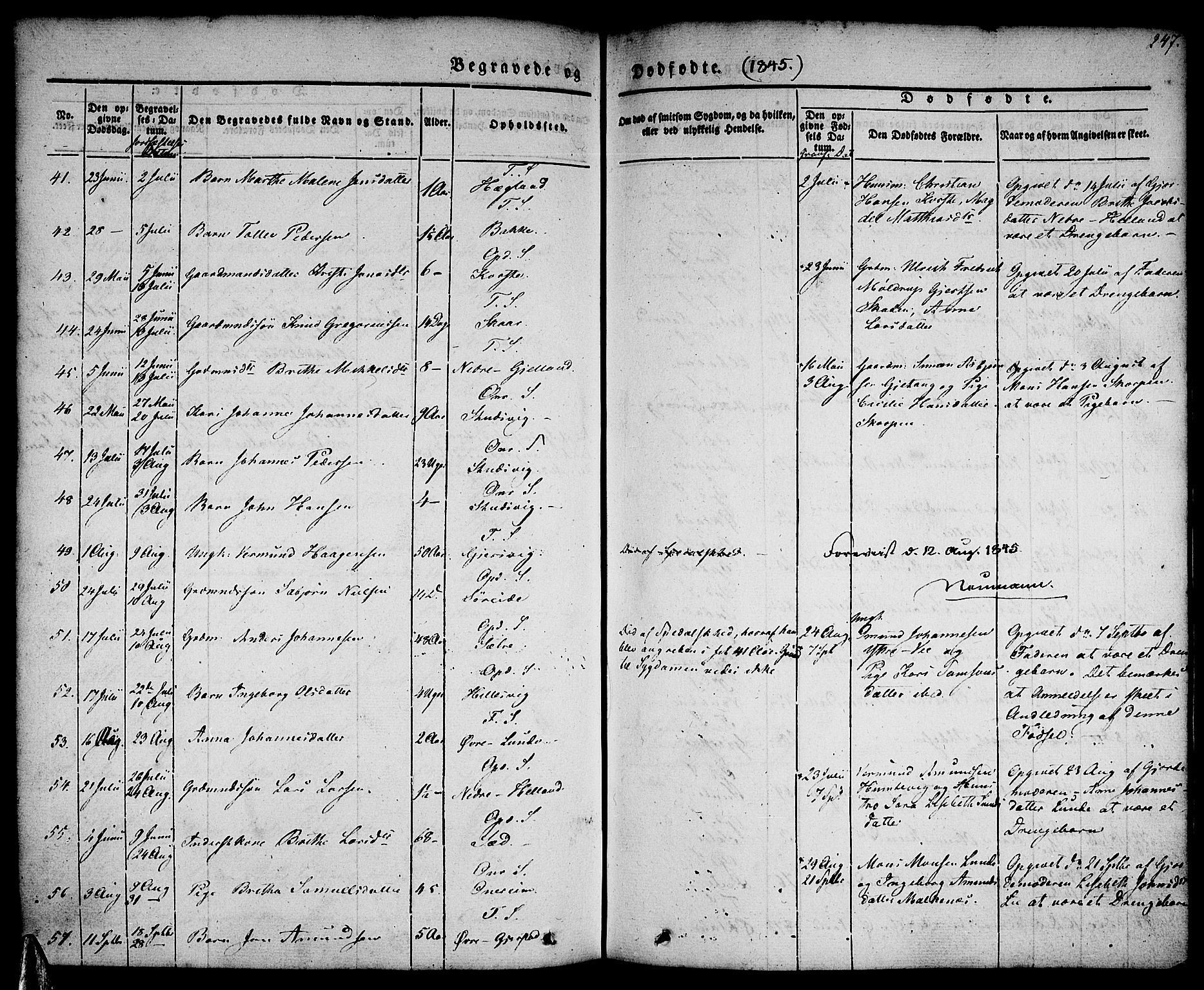Tysnes sokneprestembete, AV/SAB-A-78601/H/Haa: Parish register (official) no. A 9, 1837-1848, p. 247