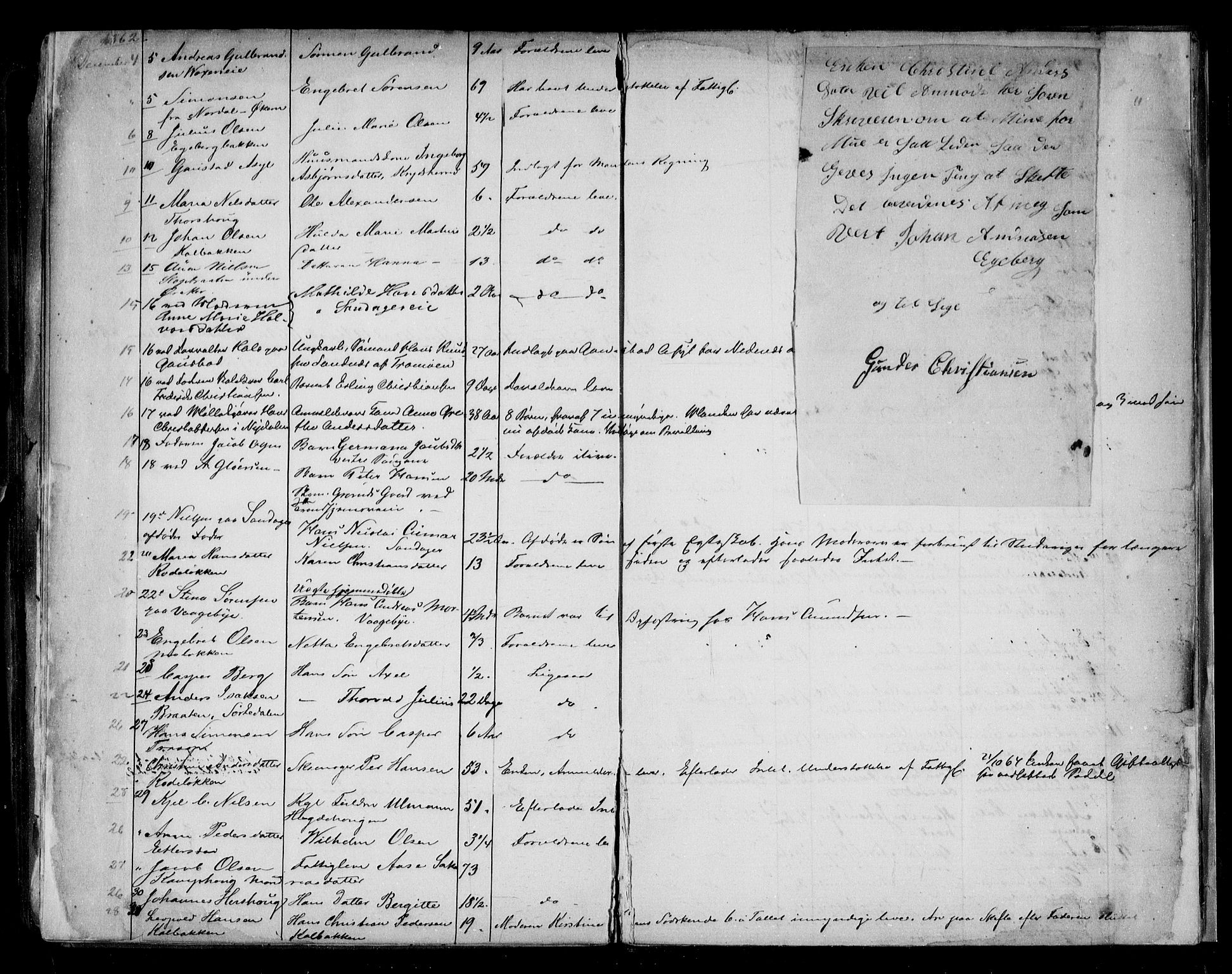 Aker sorenskriveri, AV/SAO-A-10895/H/Ha/Haa/L0003: Dødsanmeldelsesprotokoll, 1850-1864, p. 11