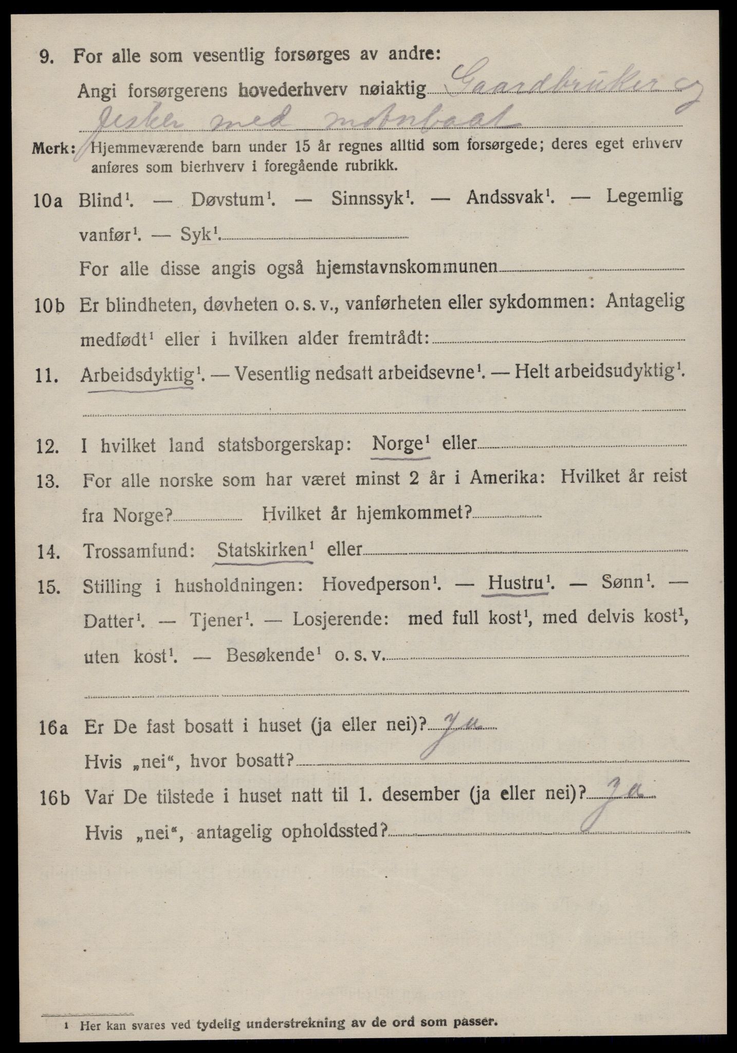 SAT, 1920 census for Haram, 1920, p. 3244