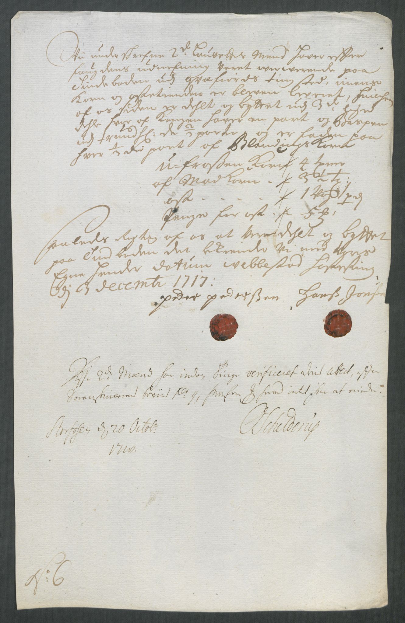 Rentekammeret inntil 1814, Reviderte regnskaper, Fogderegnskap, AV/RA-EA-4092/R68/L4763: Fogderegnskap Senja og Troms, 1717, p. 260