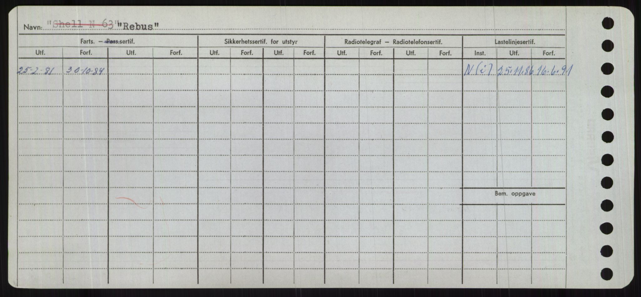 Sjøfartsdirektoratet med forløpere, Skipsmålingen, RA/S-1627/H/Hc/L0001: Lektere, A-Y, p. 356