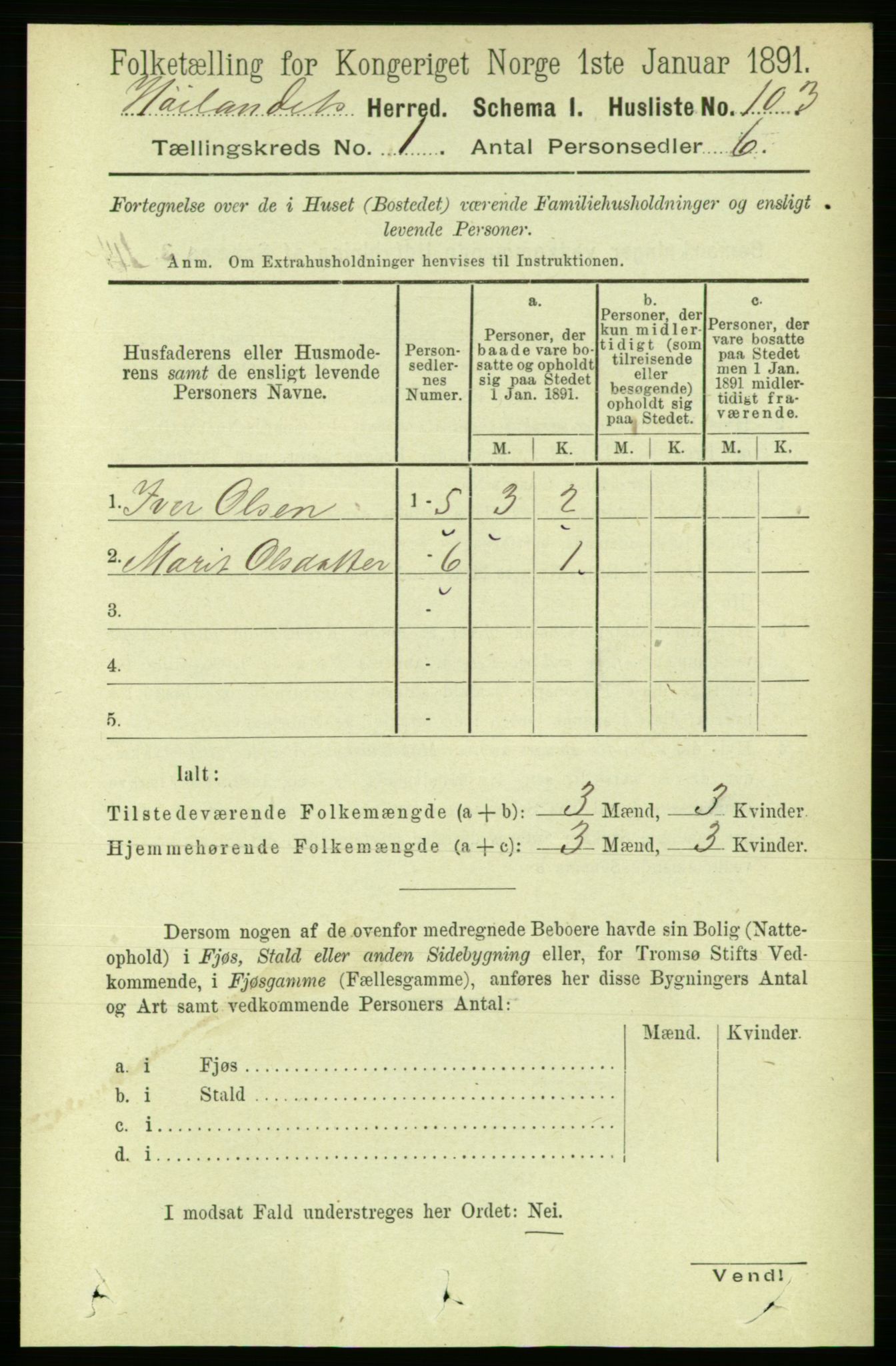 RA, 1891 census for 1651 Hølonda, 1891, p. 118