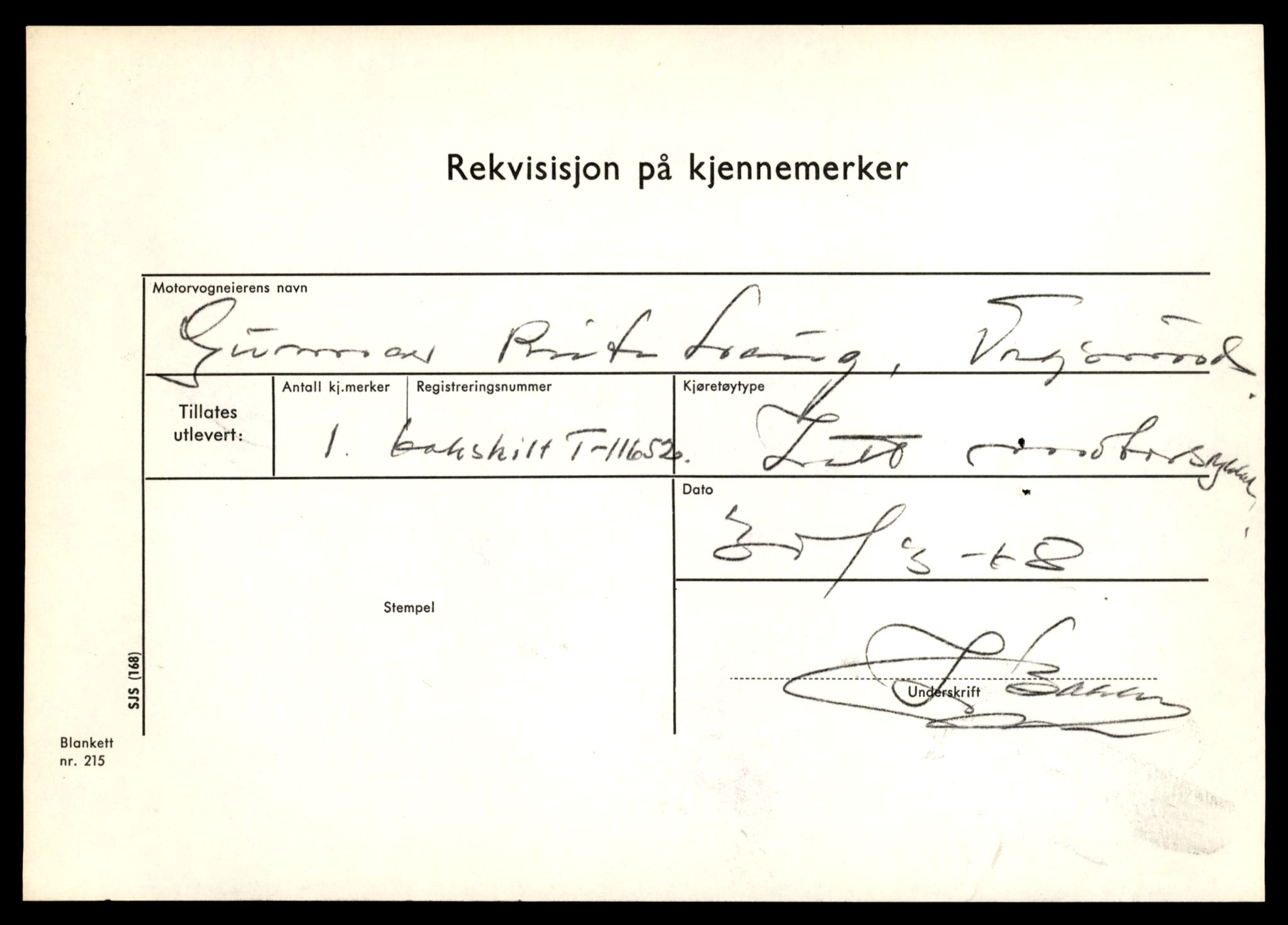 Møre og Romsdal vegkontor - Ålesund trafikkstasjon, AV/SAT-A-4099/F/Fe/L0030: Registreringskort for kjøretøy T 11620 - T 11799, 1927-1998, p. 375