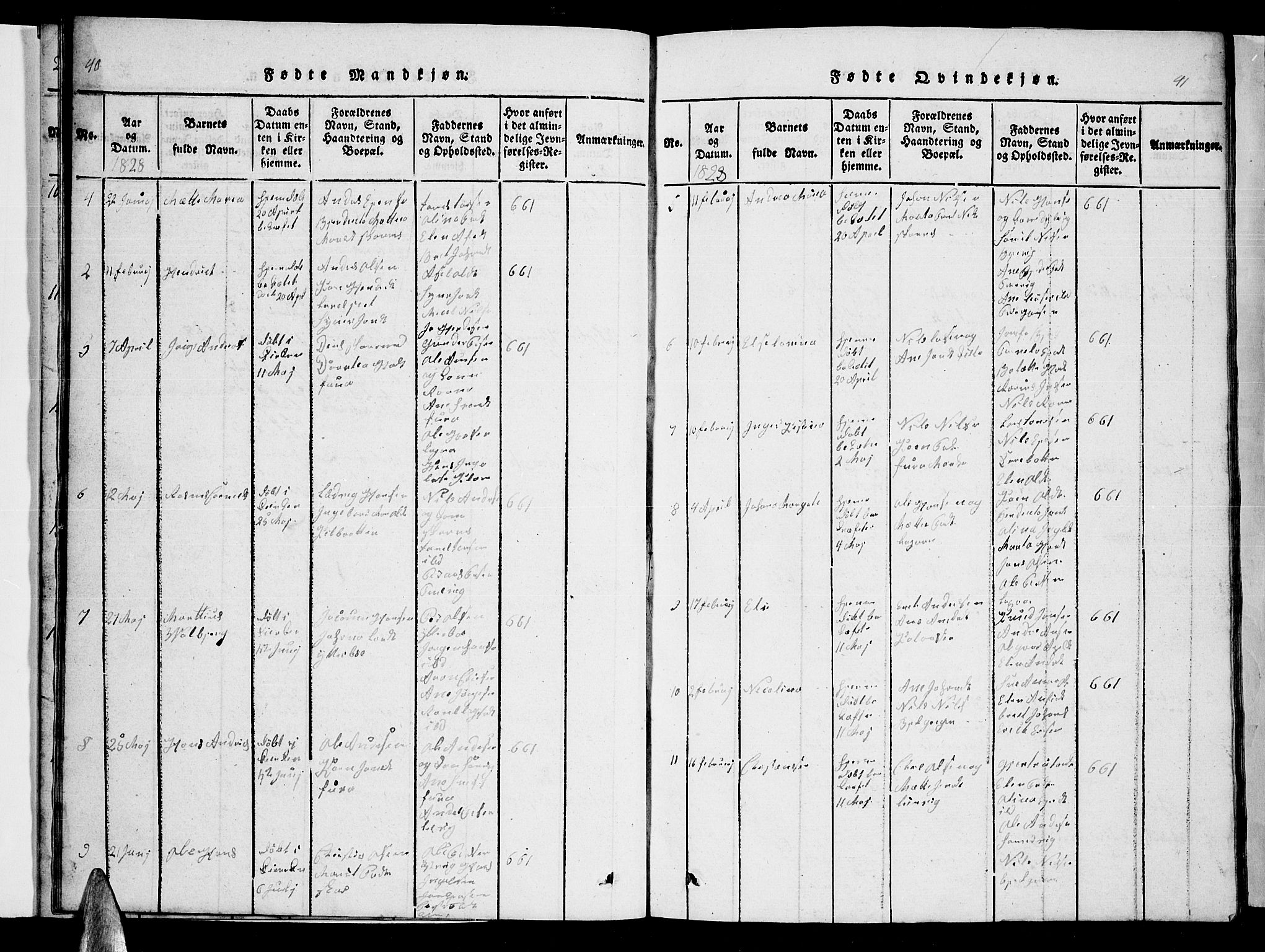 Ministerialprotokoller, klokkerbøker og fødselsregistre - Nordland, AV/SAT-A-1459/863/L0911: Parish register (copy) no. 863C01, 1821-1858, p. 40-41