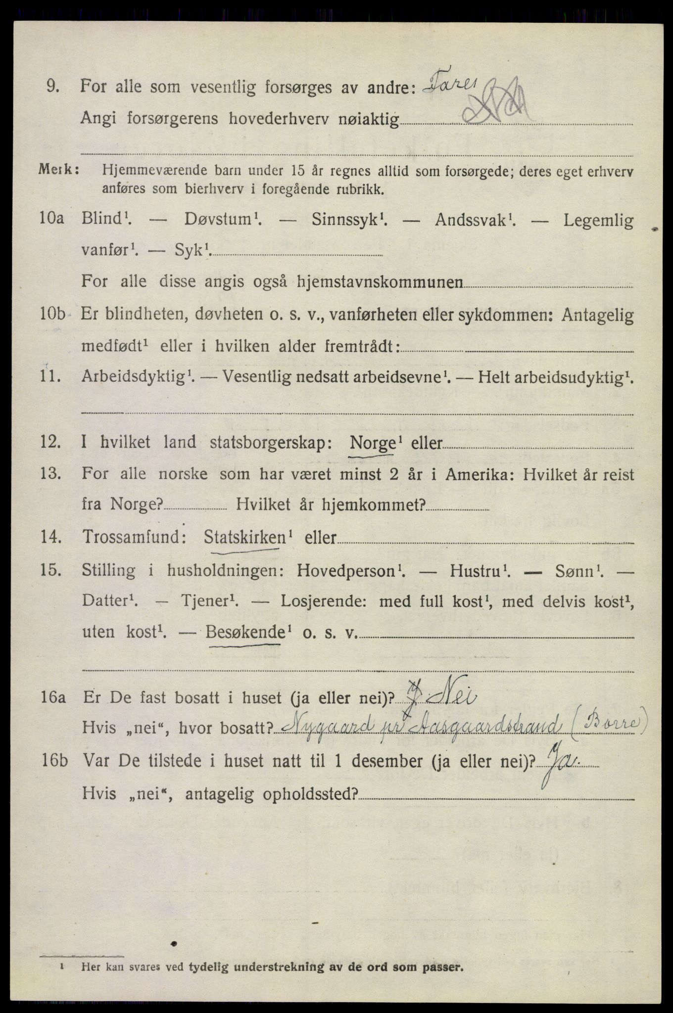 SAKO, 1920 census for Sem, 1920, p. 10798