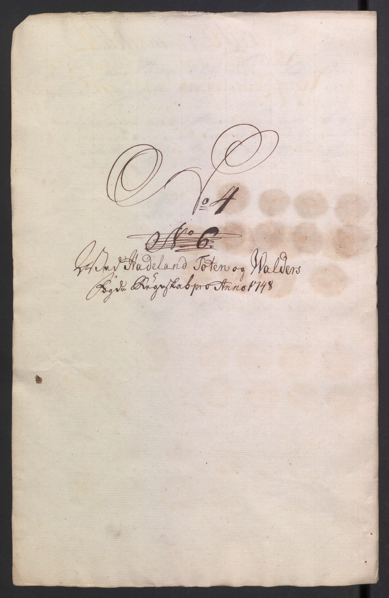 Rentekammeret inntil 1814, Reviderte regnskaper, Fogderegnskap, AV/RA-EA-4092/R18/L1346: Fogderegnskap Hadeland, Toten og Valdres, 1747-1748, p. 309