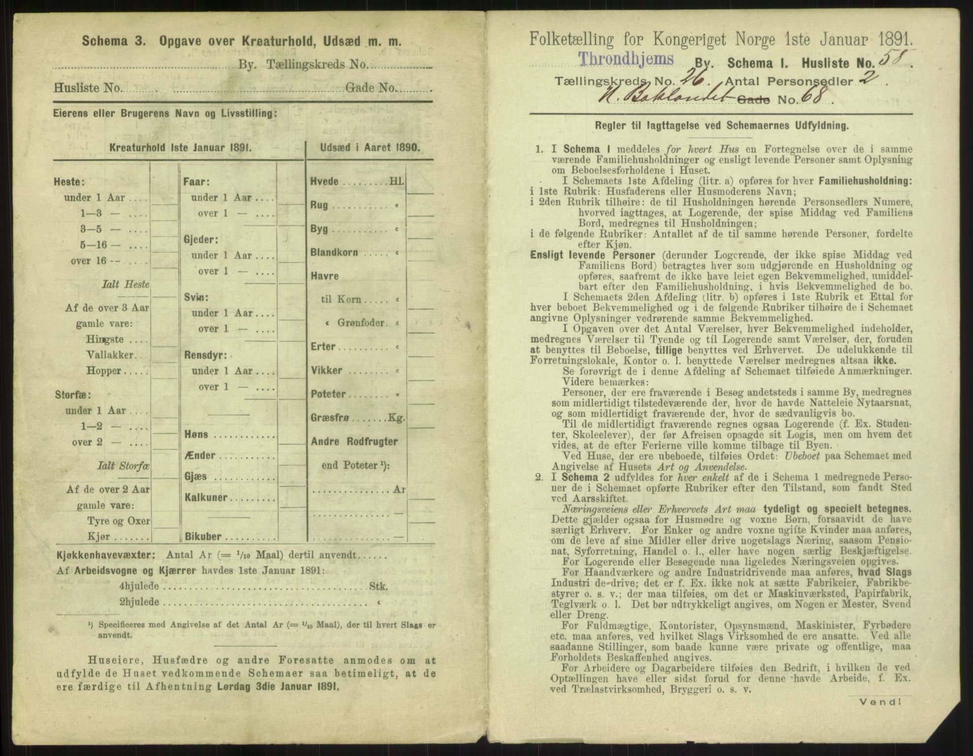 RA, 1891 census for 1601 Trondheim, 1891, p. 1880