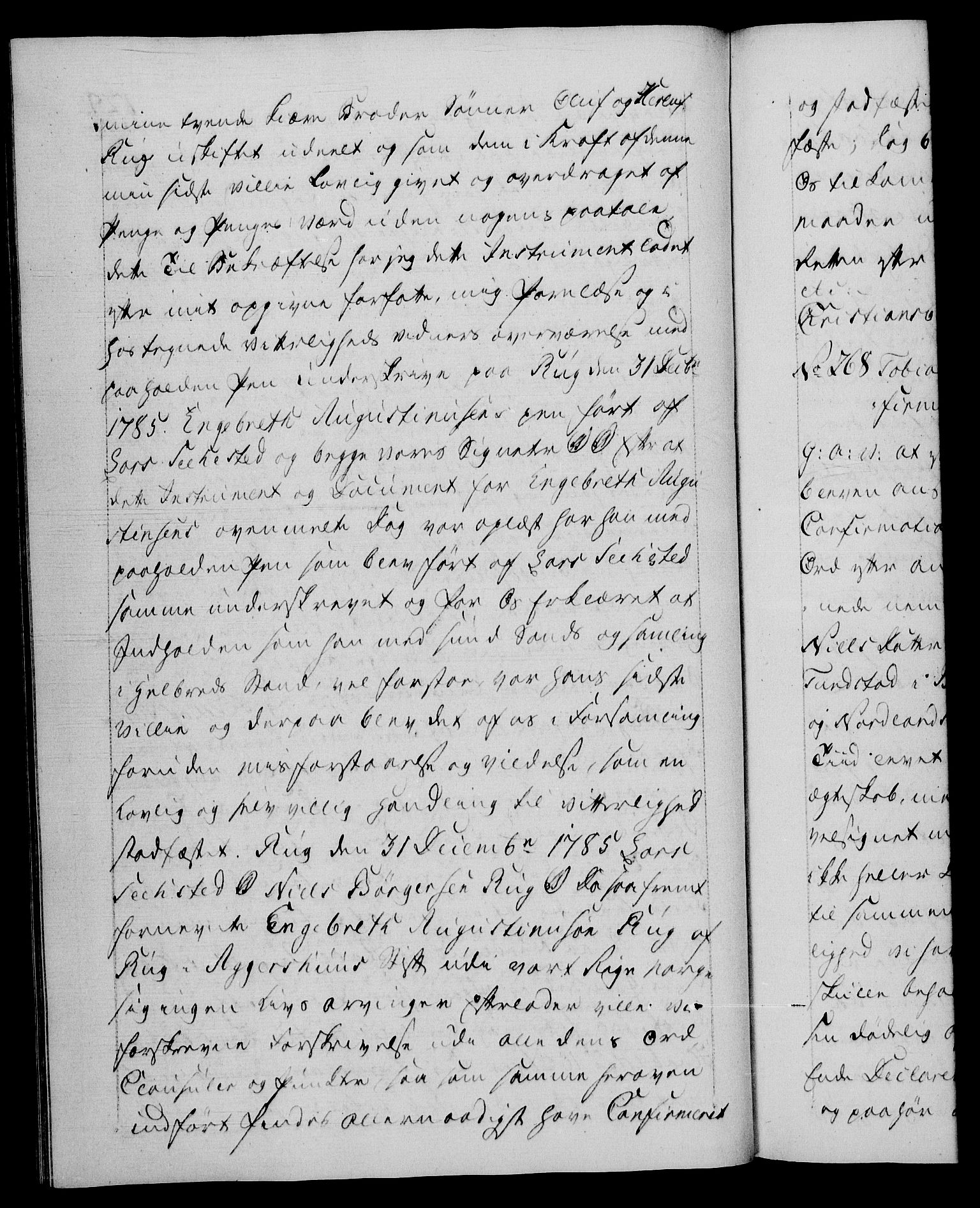 Danske Kanselli 1572-1799, AV/RA-EA-3023/F/Fc/Fca/Fcaa/L0051: Norske registre, 1786-1787, p. 129b