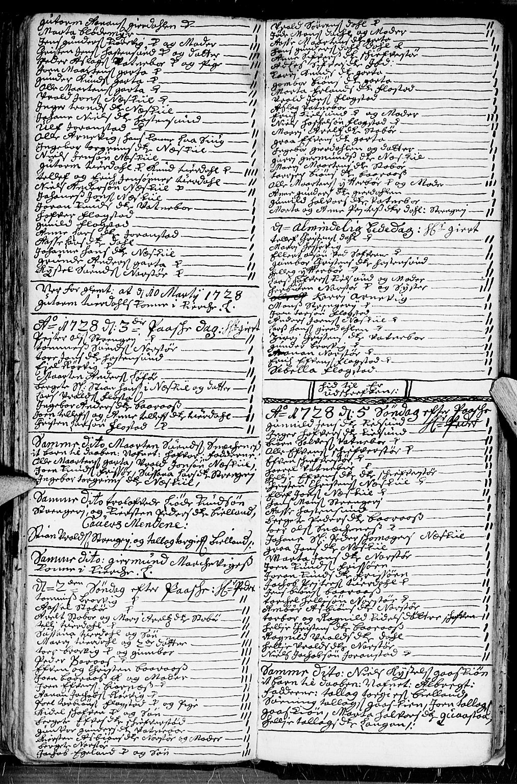 Dypvåg sokneprestkontor, SAK/1111-0007/F/Fb/Fba/L0003: Parish register (copy) no. B 3, 1715-1738, p. 113