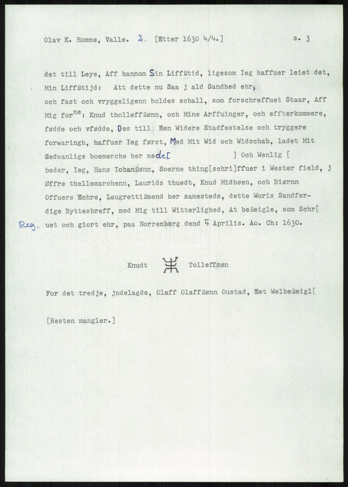 Samlinger til kildeutgivelse, Diplomavskriftsamlingen, AV/RA-EA-4053/H/Ha, p. 2473