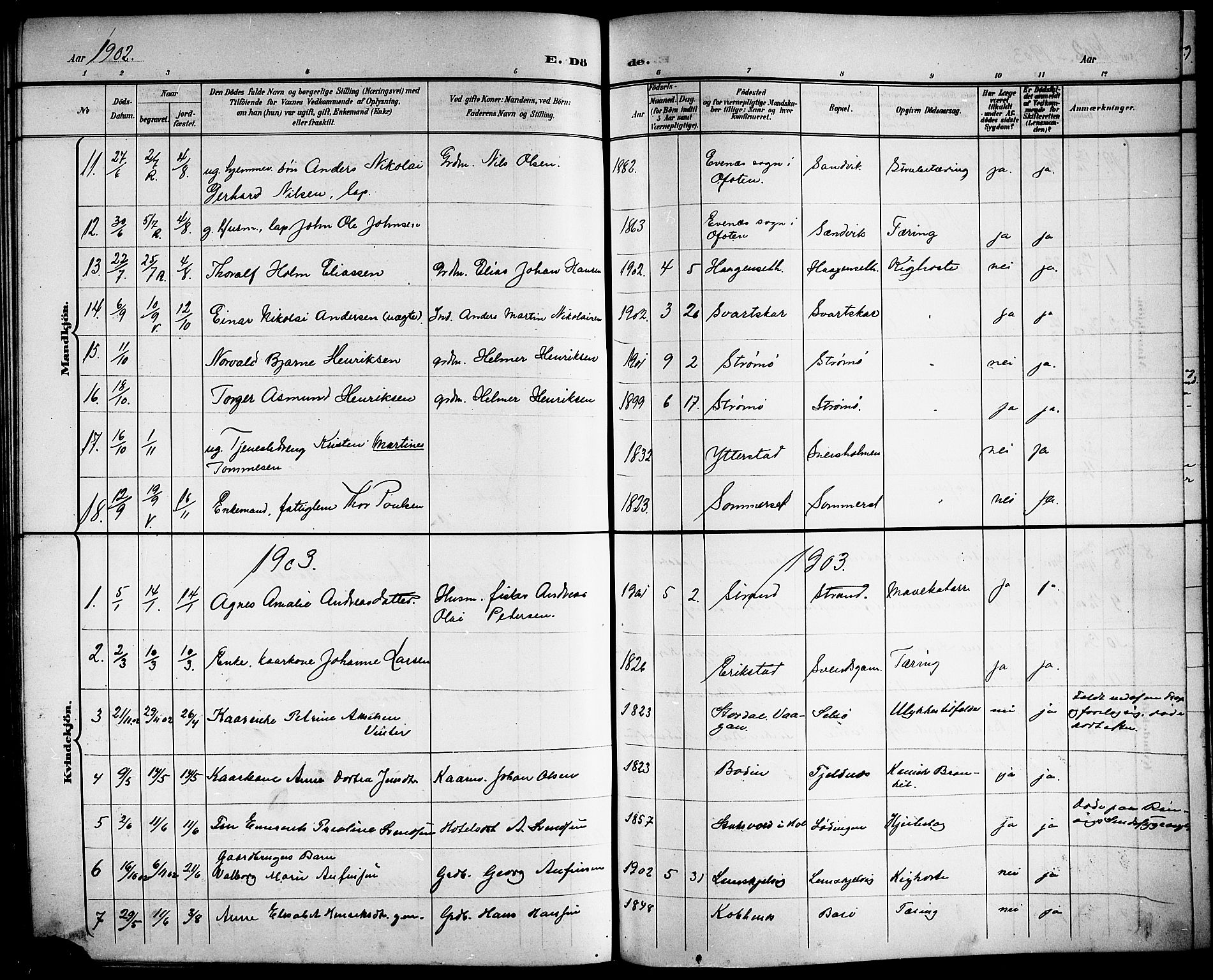 Ministerialprotokoller, klokkerbøker og fødselsregistre - Nordland, AV/SAT-A-1459/872/L1048: Parish register (copy) no. 872C04, 1898-1919