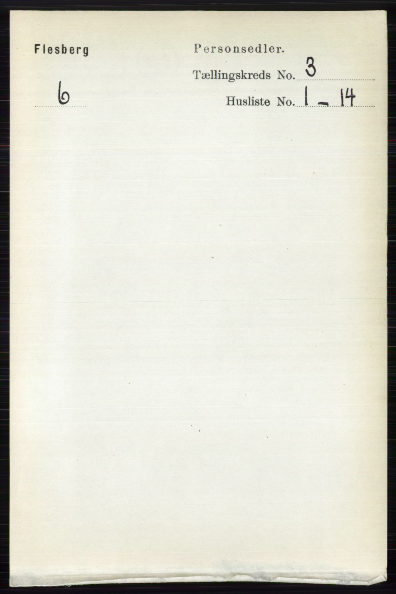 RA, 1891 census for 0631 Flesberg, 1891, p. 409