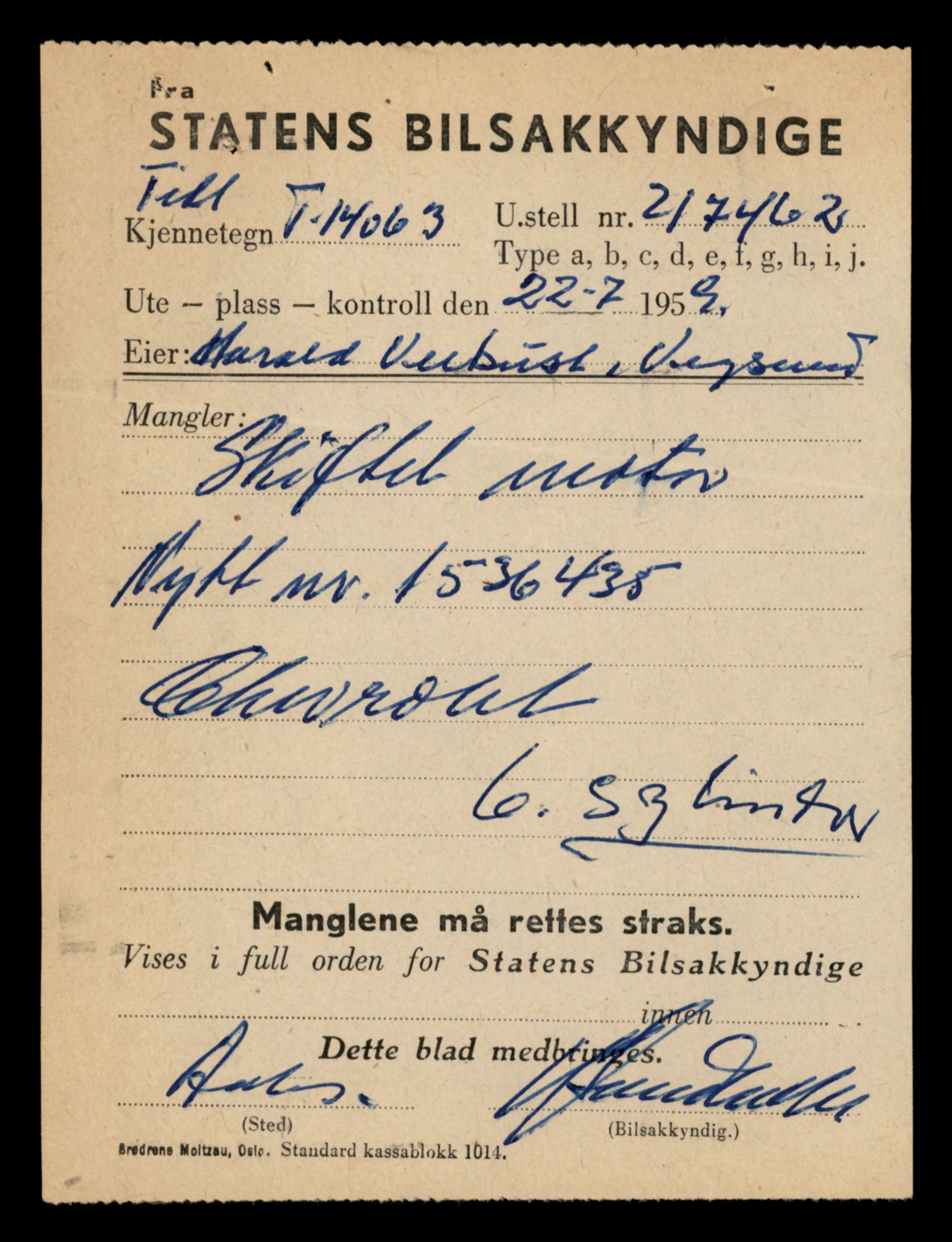 Møre og Romsdal vegkontor - Ålesund trafikkstasjon, SAT/A-4099/F/Fe/L0042: Registreringskort for kjøretøy T 13906 - T 14079, 1927-1998, p. 2764