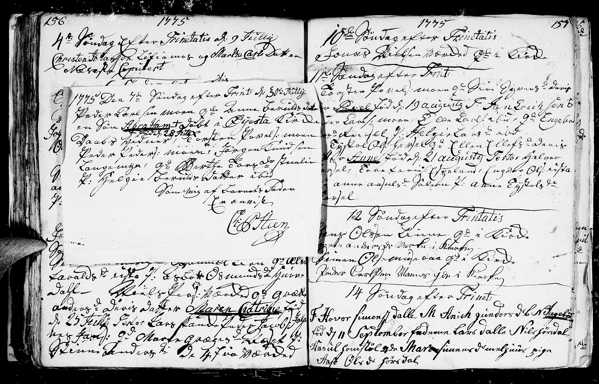 Froland sokneprestkontor, AV/SAK-1111-0013/F/Fb/L0003: Parish register (copy) no. B 3, 1759-1776, p. 156-157