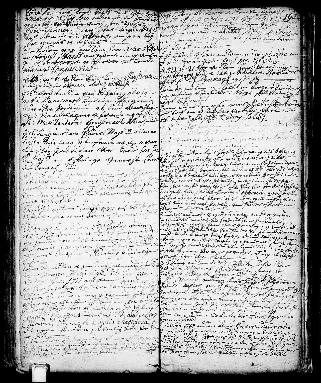 Vinje kirkebøker, SAKO/A-312/F/Fa/L0001: Parish register (official) no. I 1, 1717-1766, p. 191