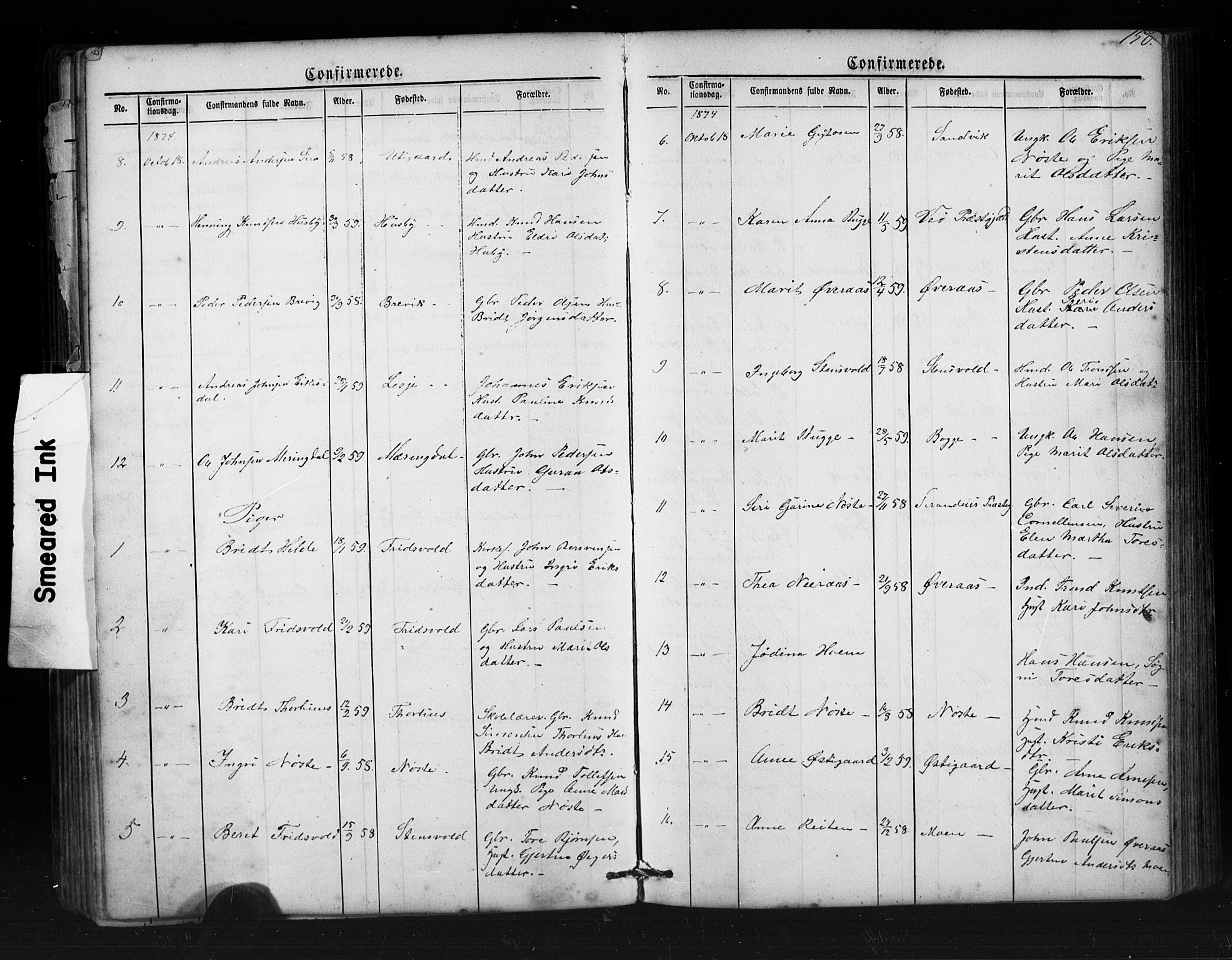 Ministerialprotokoller, klokkerbøker og fødselsregistre - Møre og Romsdal, AV/SAT-A-1454/552/L0638: Parish register (copy) no. 552C01, 1867-1902, p. 150