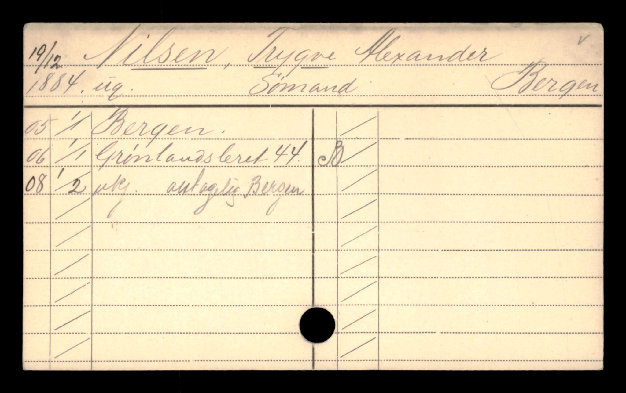 Oslo folkeregister, Registerkort, AV/SAO-A-11715/D/Da/L0068: Menn: Nielsen Trygve - Nyborg Ole, 1906-1919