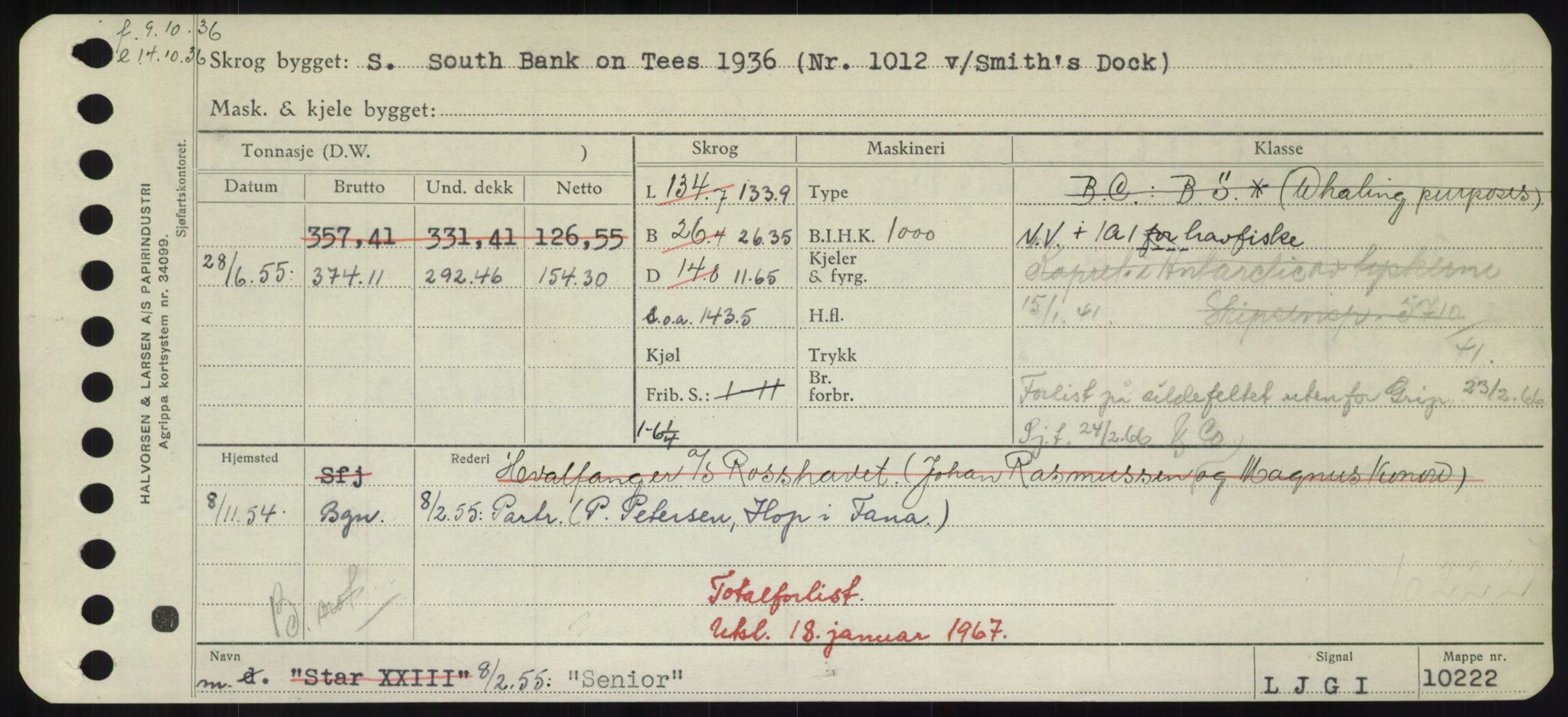 Sjøfartsdirektoratet med forløpere, Skipsmålingen, RA/S-1627/H/Hd/L0032: Fartøy, San-Seve, p. 489