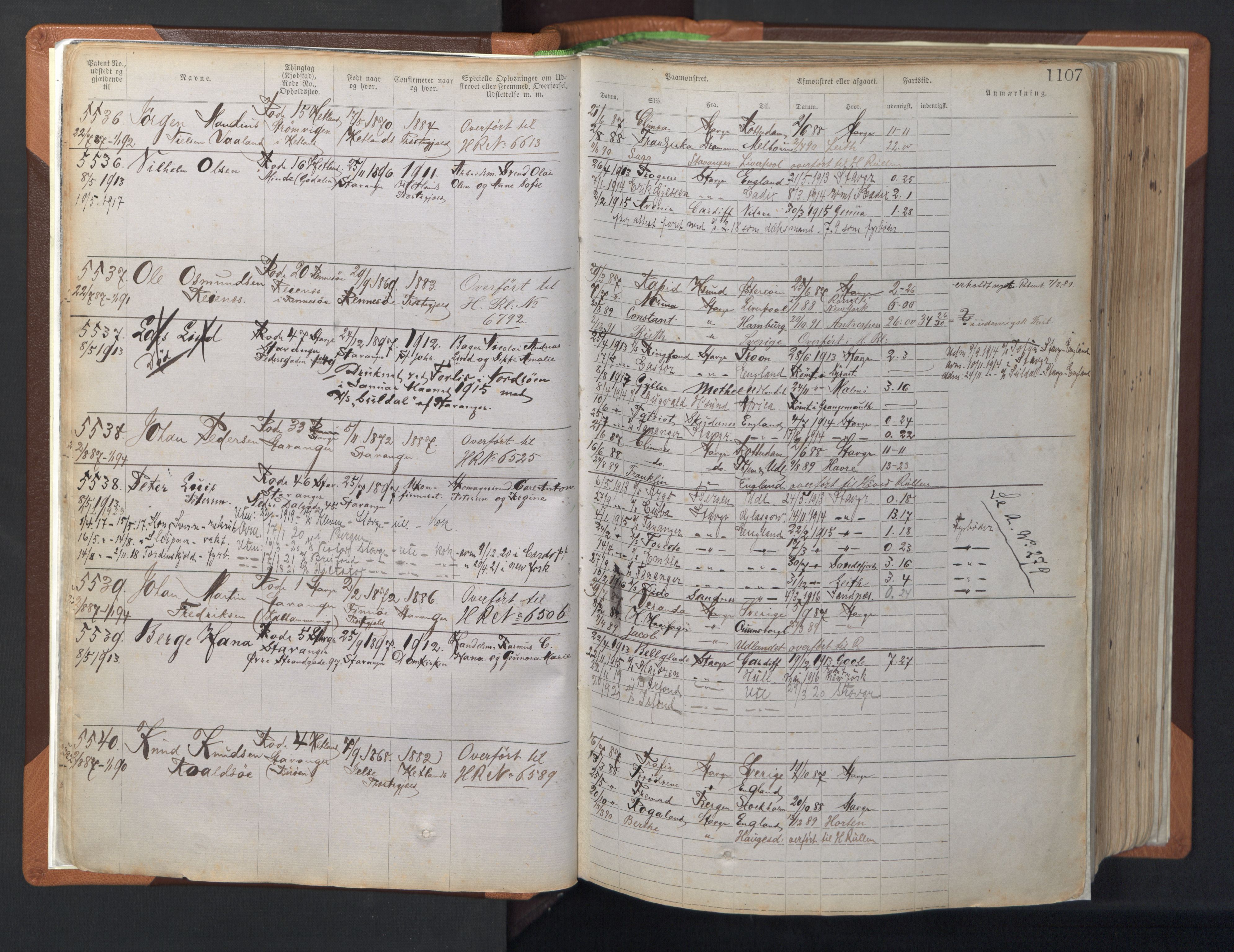 Stavanger sjømannskontor, AV/SAST-A-102006/F/Ff/L0007: Annotasjonsrulle, patentnr. 5506-7180, 1887-1900, p. 12