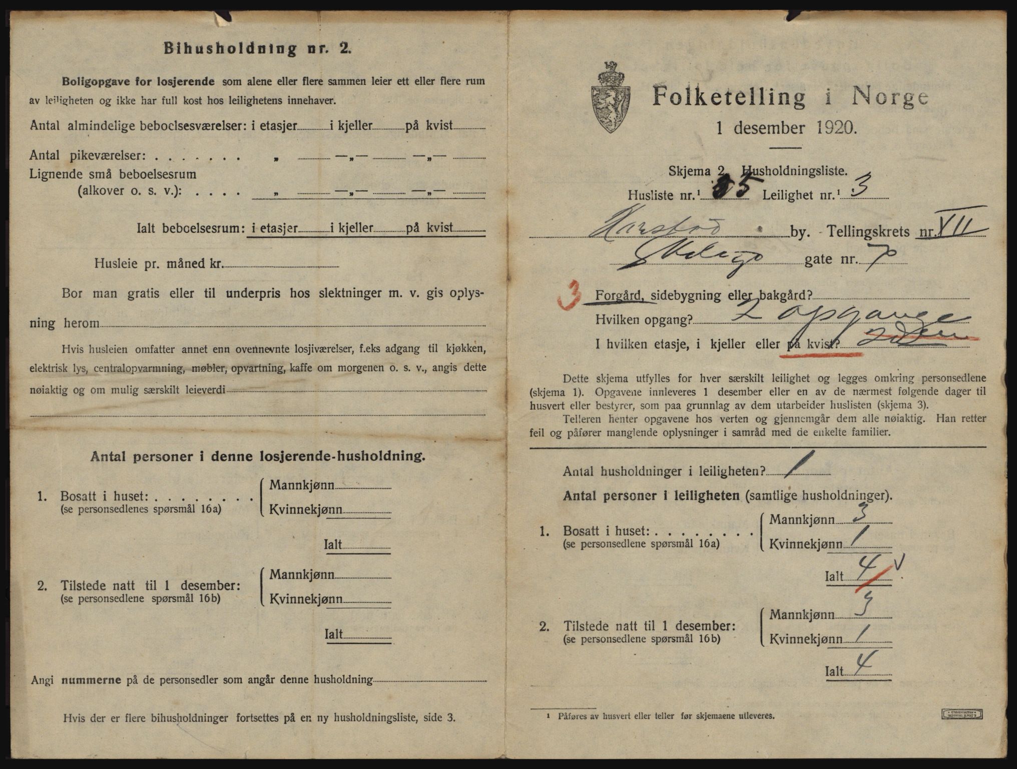 SATØ, 1920 census for Harstad, 1920, p. 2111