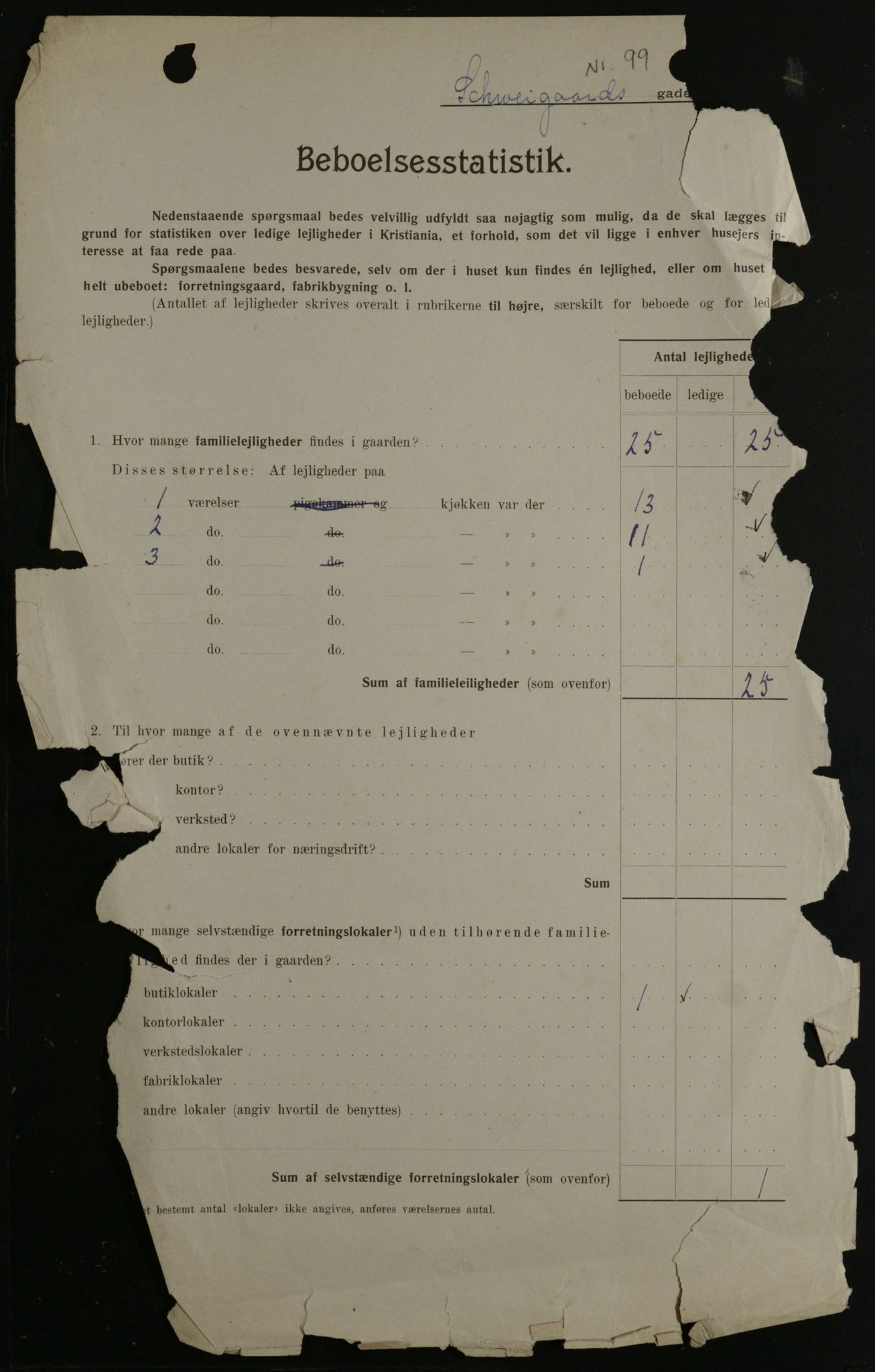 OBA, Municipal Census 1908 for Kristiania, 1908, p. 83368