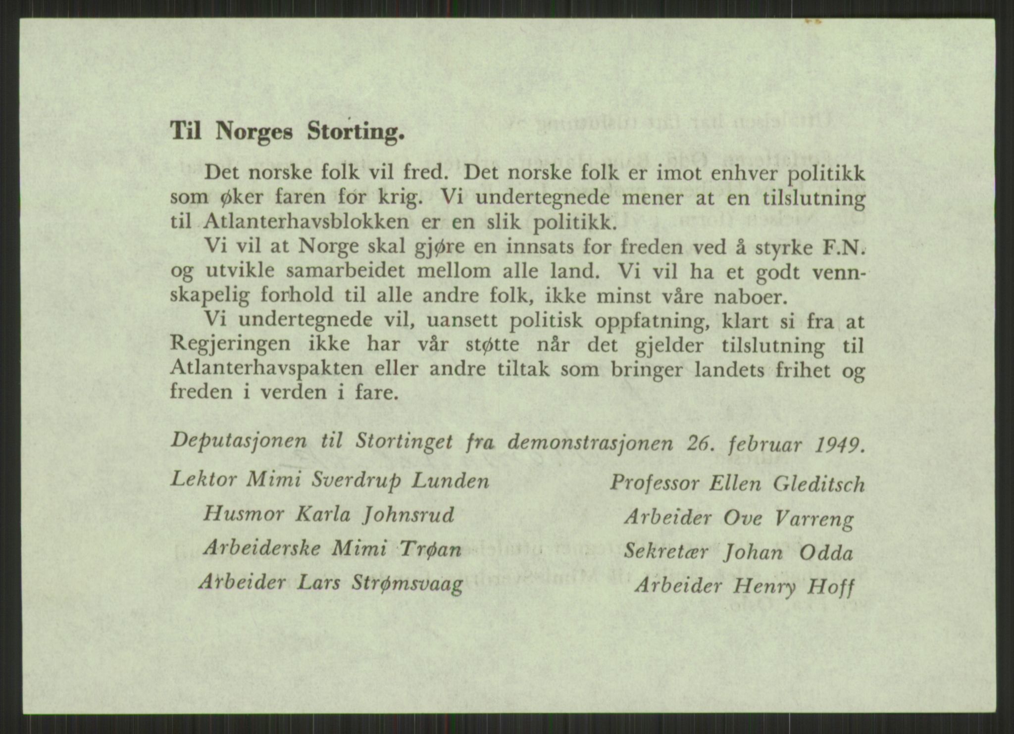 Utenriksdepartementet, AV/RA-S-2259, 1948-1950, p. 47