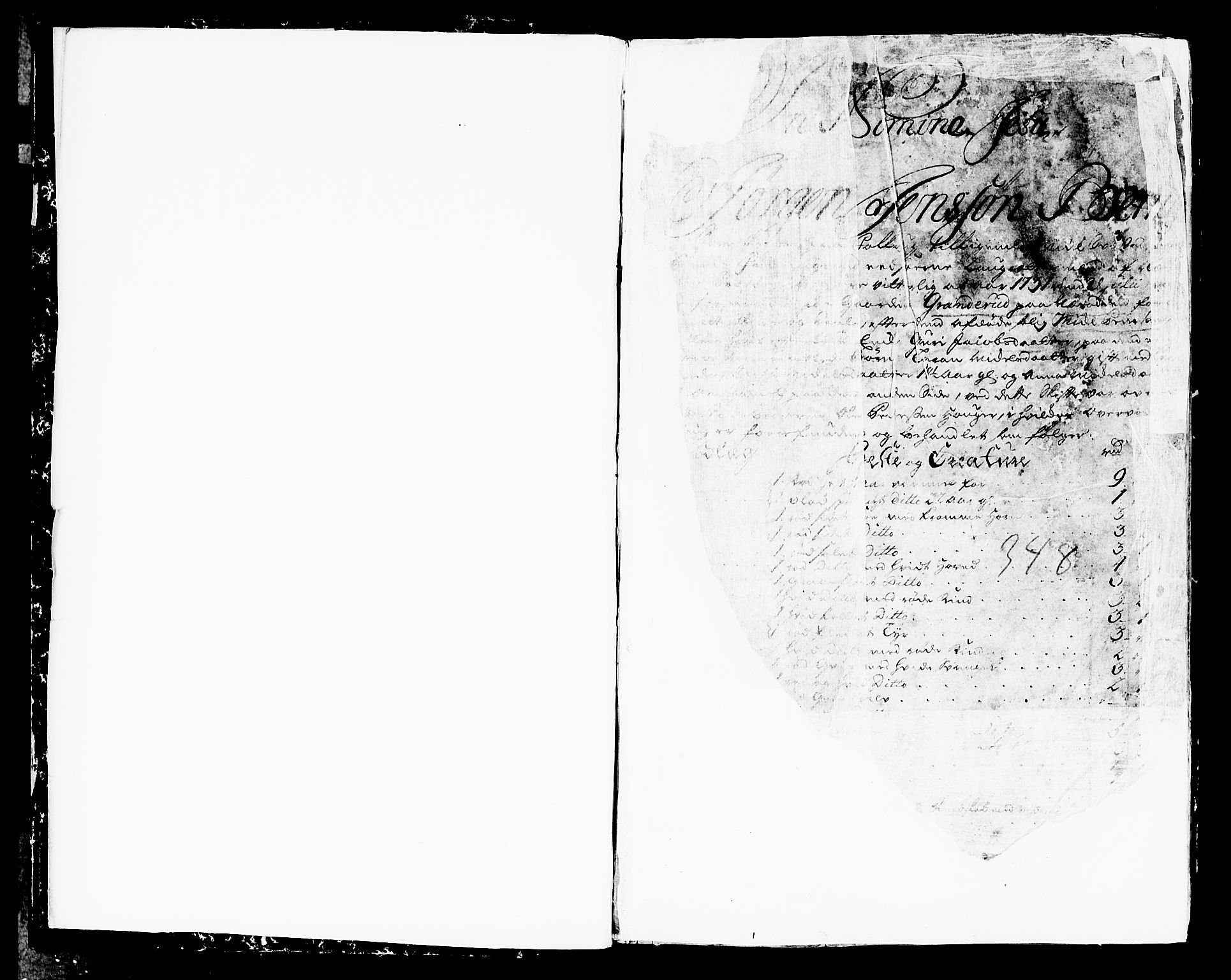 Follo sorenskriveri, SAO/A-10274/H/Hb/L0003: Skifteprotokoll, 1731-1736, p. 1a