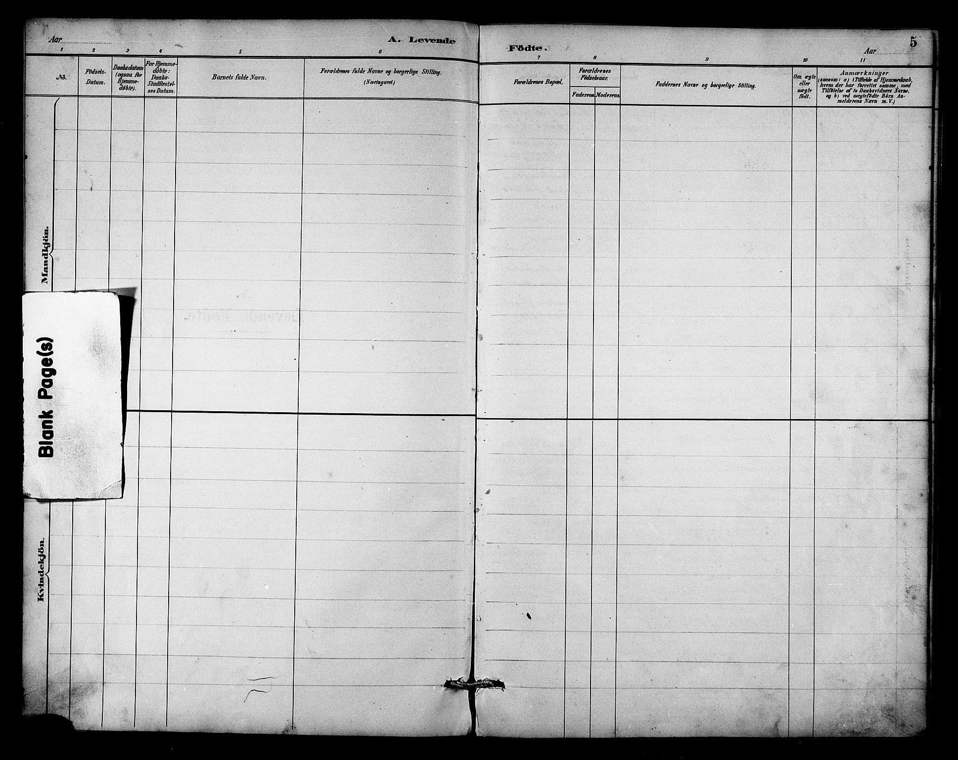Balsfjord sokneprestembete, AV/SATØ-S-1303/G/Gab/L0003klokker: Parish register (copy) no. 3, 1887-1909, p. 5