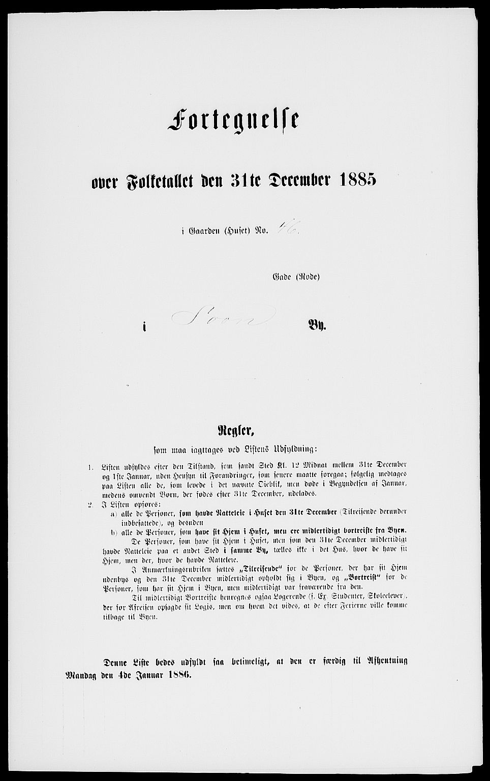 RA, 1885 census for 0201 Son, 1885, p. 95