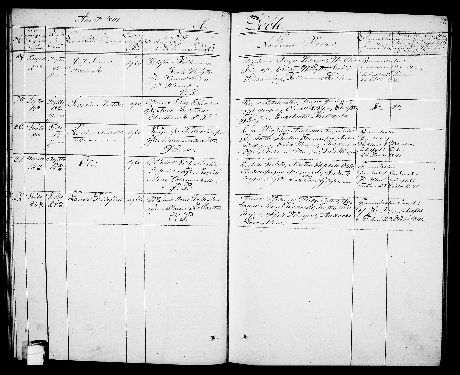 Porsgrunn kirkebøker , AV/SAKO-A-104/G/Gb/L0002: Parish register (copy) no. II 2, 1828-1841, p. 72