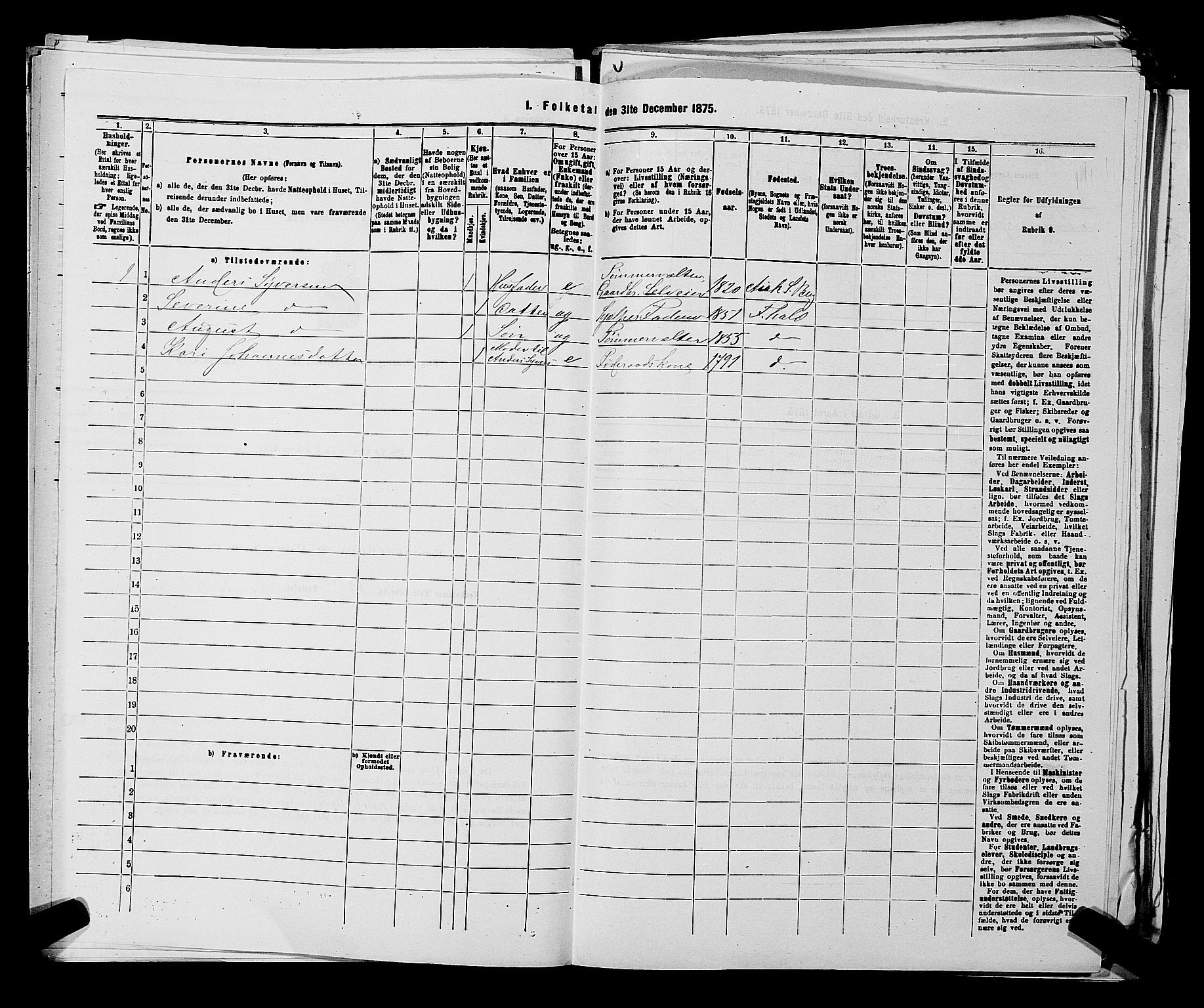 RA, 1875 census for 0116P Berg, 1875, p. 728