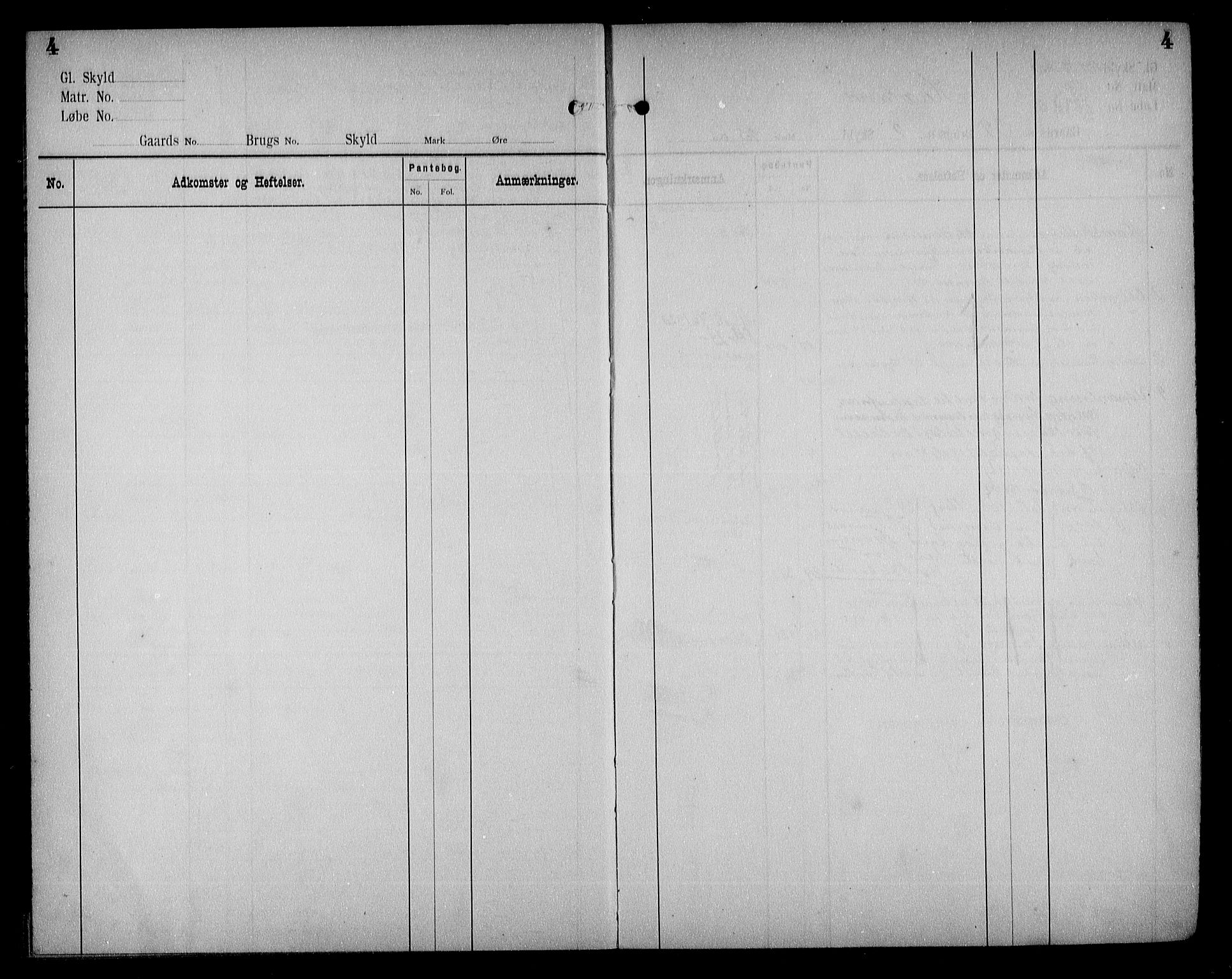 Torridal sorenskriveri, SAK/1221-0012/G/Ga/L0009: Mortgage register no. 9, 1810-1938, p. 4
