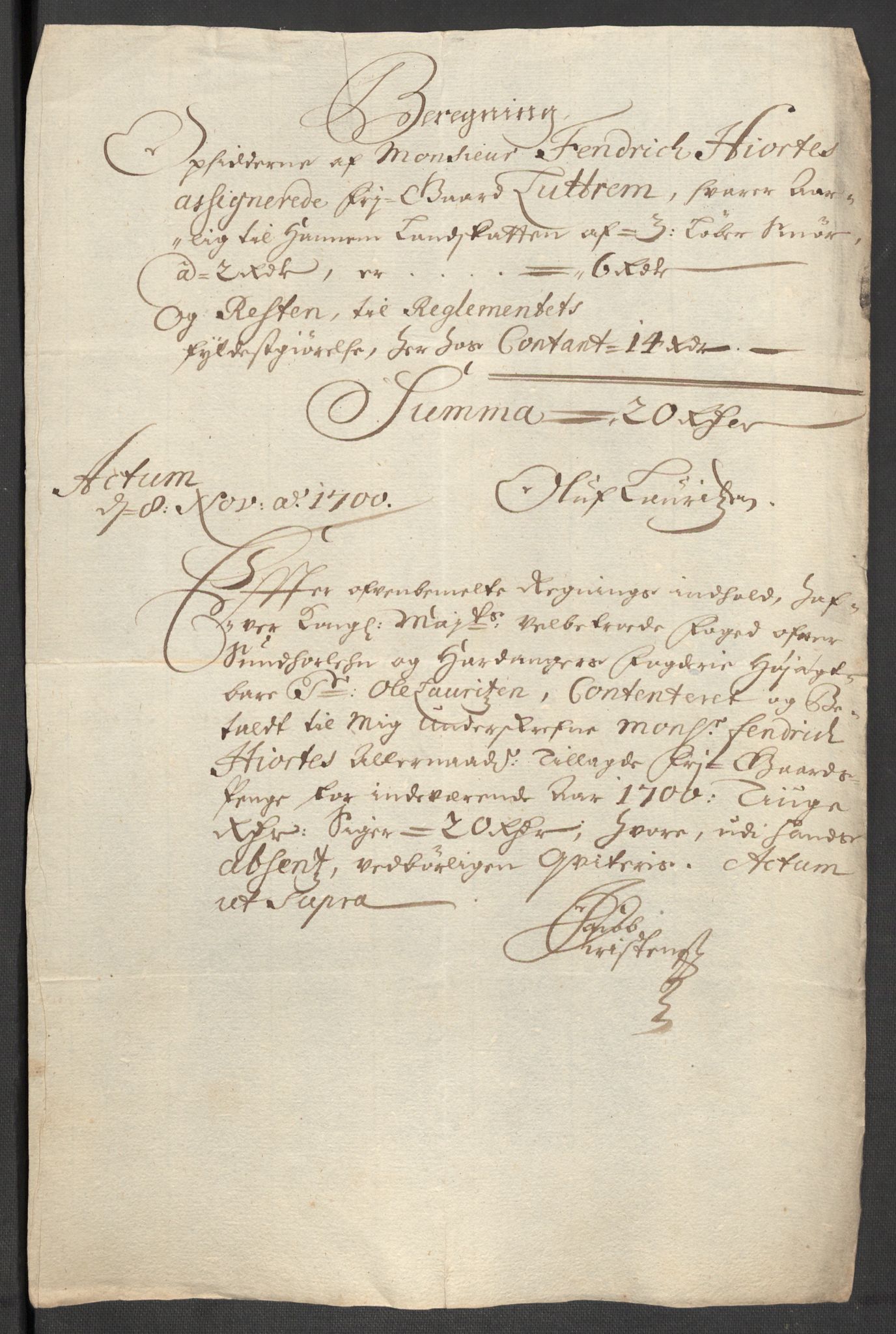 Rentekammeret inntil 1814, Reviderte regnskaper, Fogderegnskap, AV/RA-EA-4092/R48/L2979: Fogderegnskap Sunnhordland og Hardanger, 1700-1701, p. 266