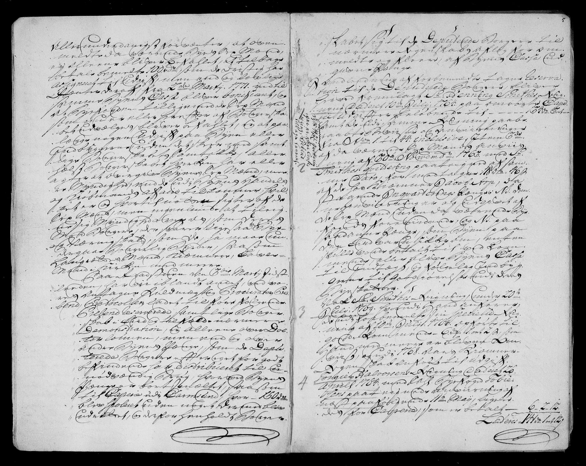 Danske Kanselli, Skapsaker, RA/EA-4061/F/L0048: Skap 11, pakke 105, 1773-1775, p. 177