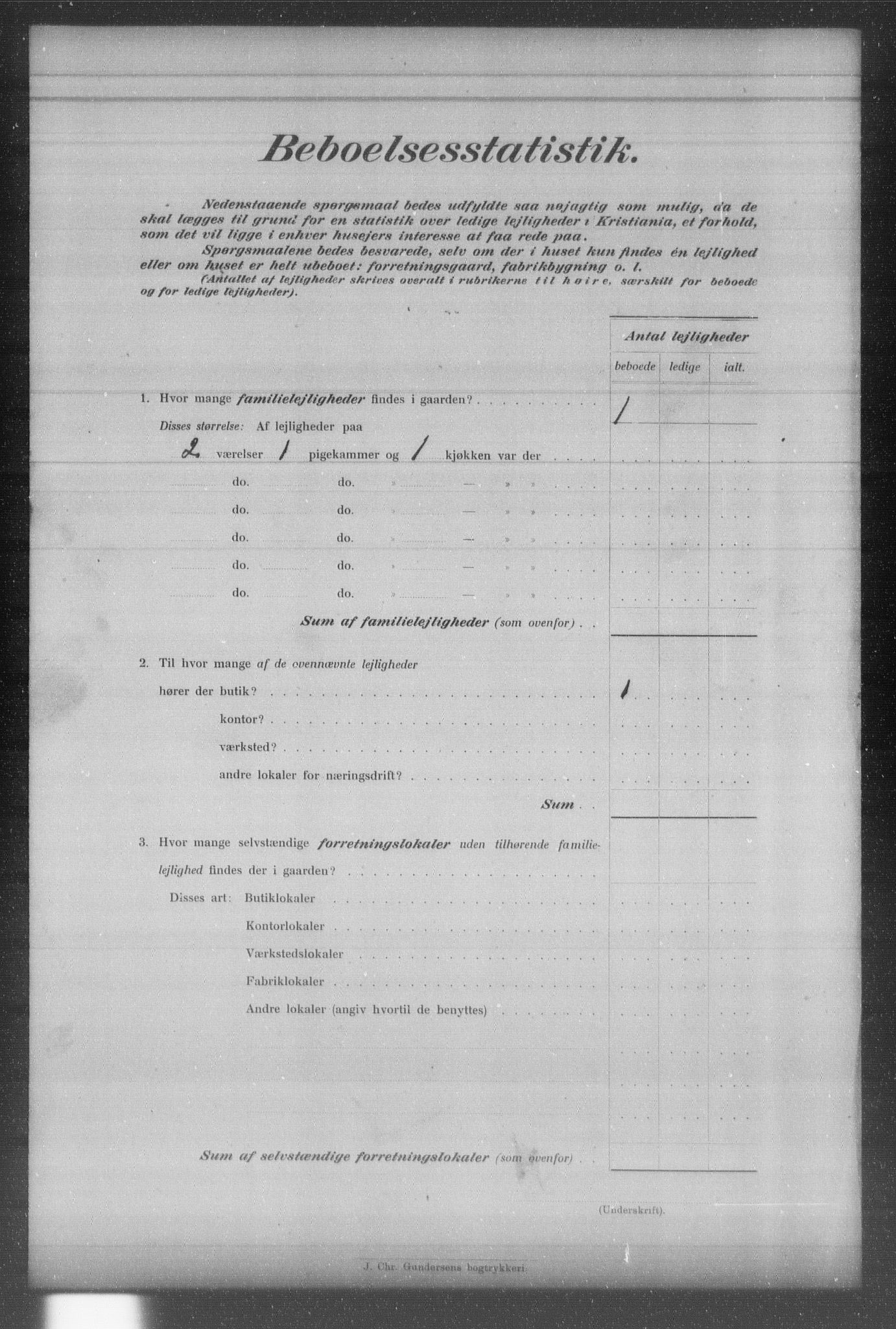 OBA, Municipal Census 1903 for Kristiania, 1903, p. 6915