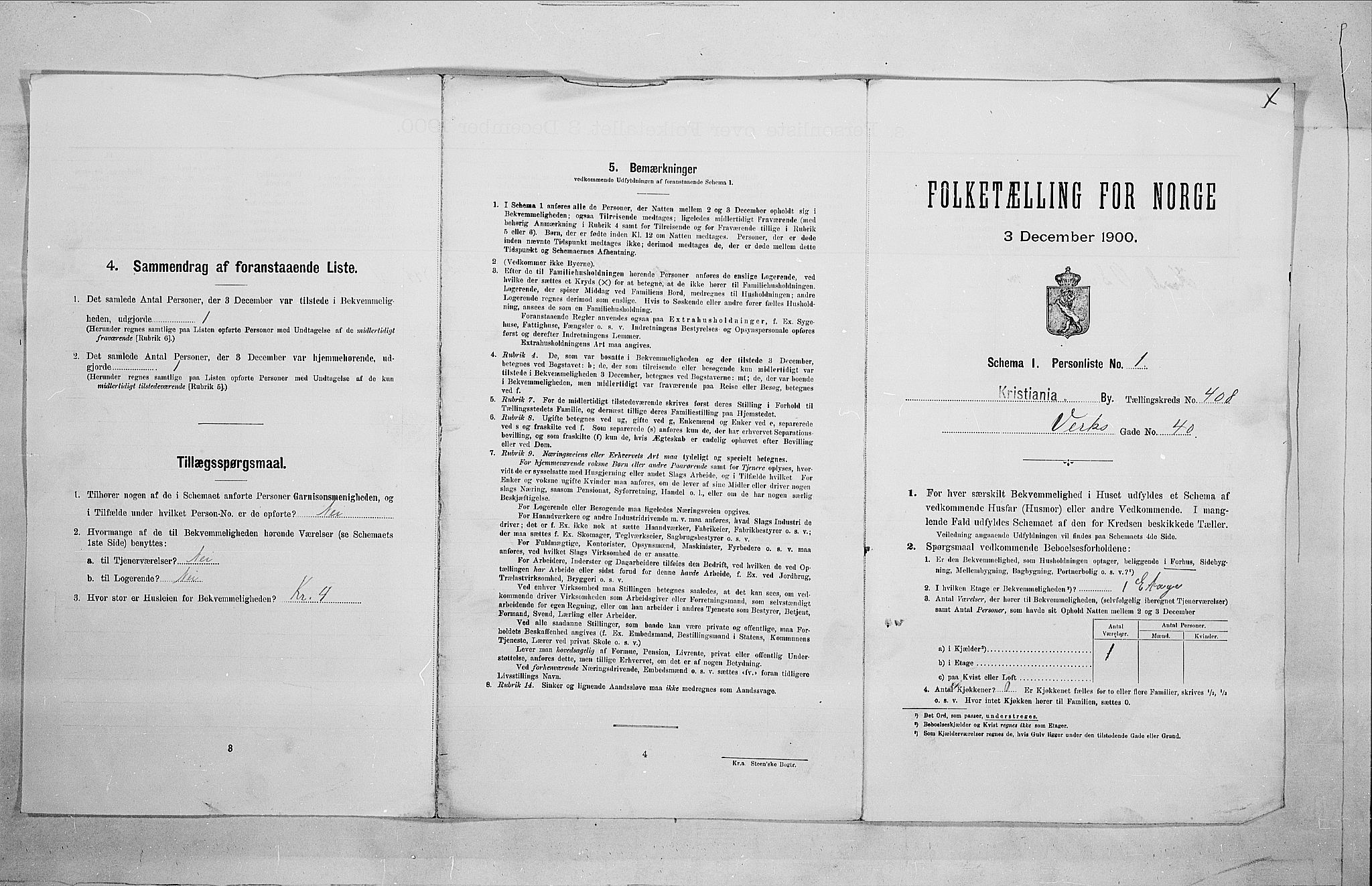 SAO, 1900 census for Kristiania, 1900, p. 114887