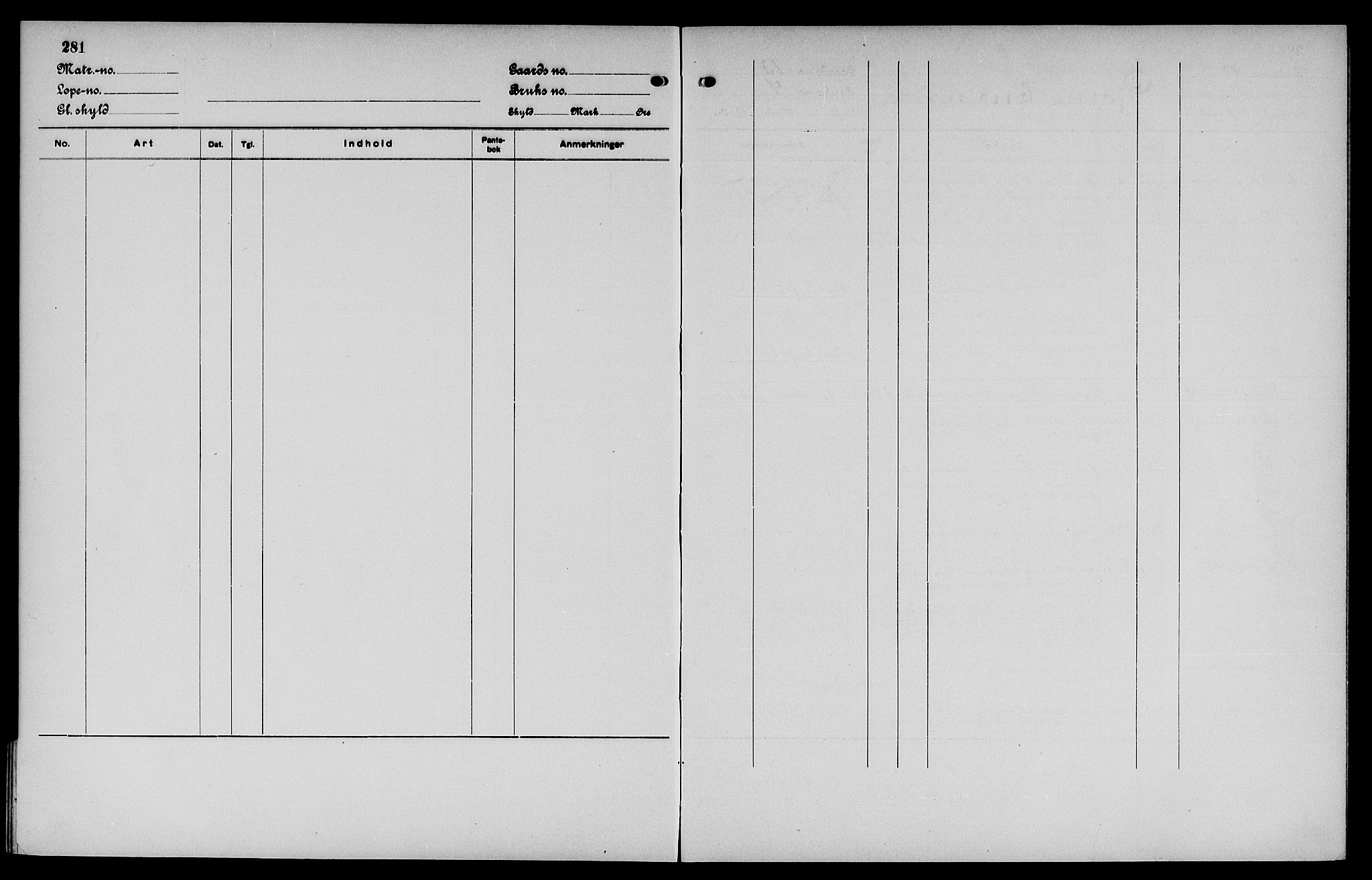 Vinger og Odal sorenskriveri, SAH/TING-022/H/Ha/Hac/Hacc/L0002: Mortgage register no. 3.2, 1923, p. 281