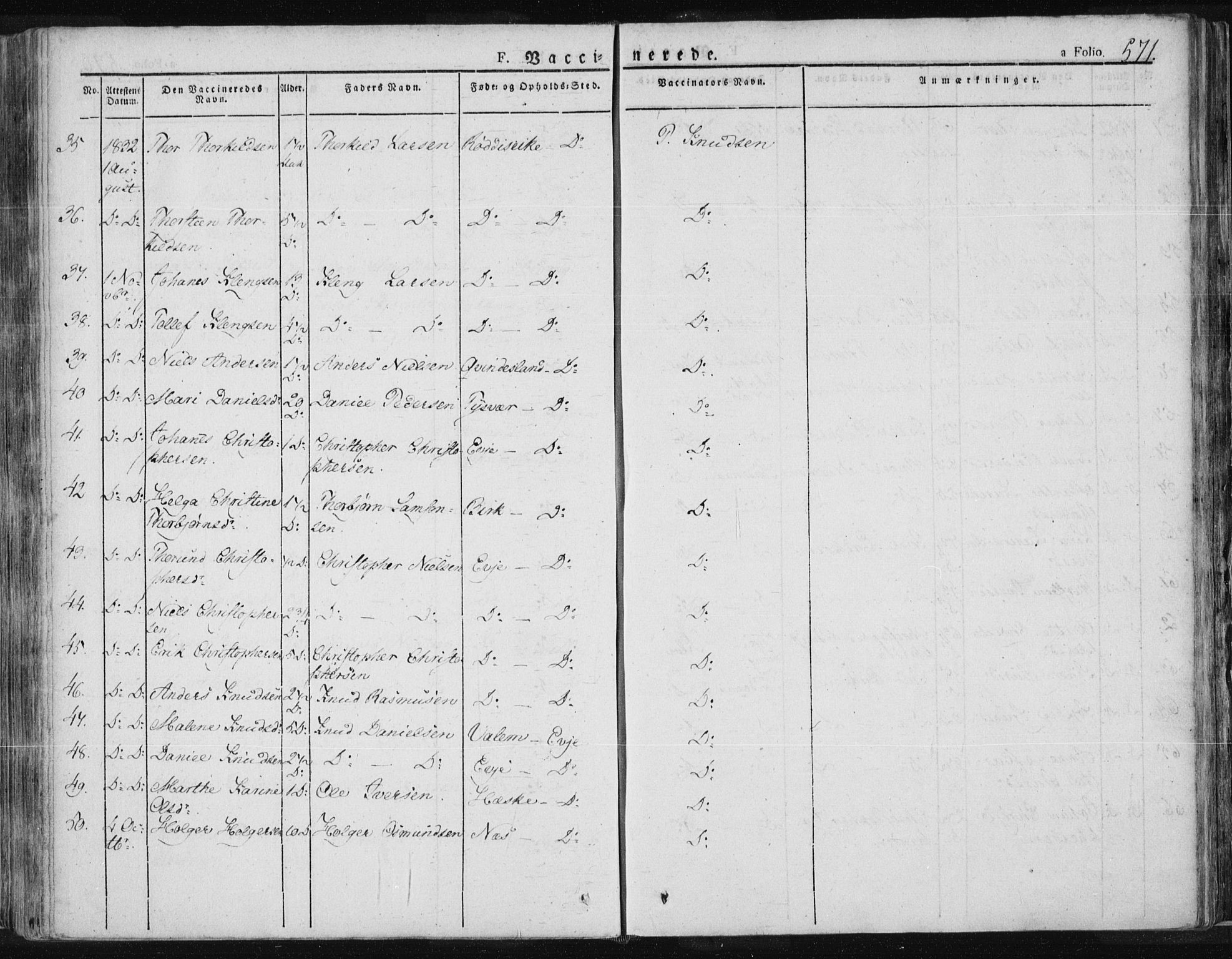 Tysvær sokneprestkontor, AV/SAST-A -101864/H/Ha/Haa/L0001: Parish register (official) no. A 1.2, 1831-1856, p. 571