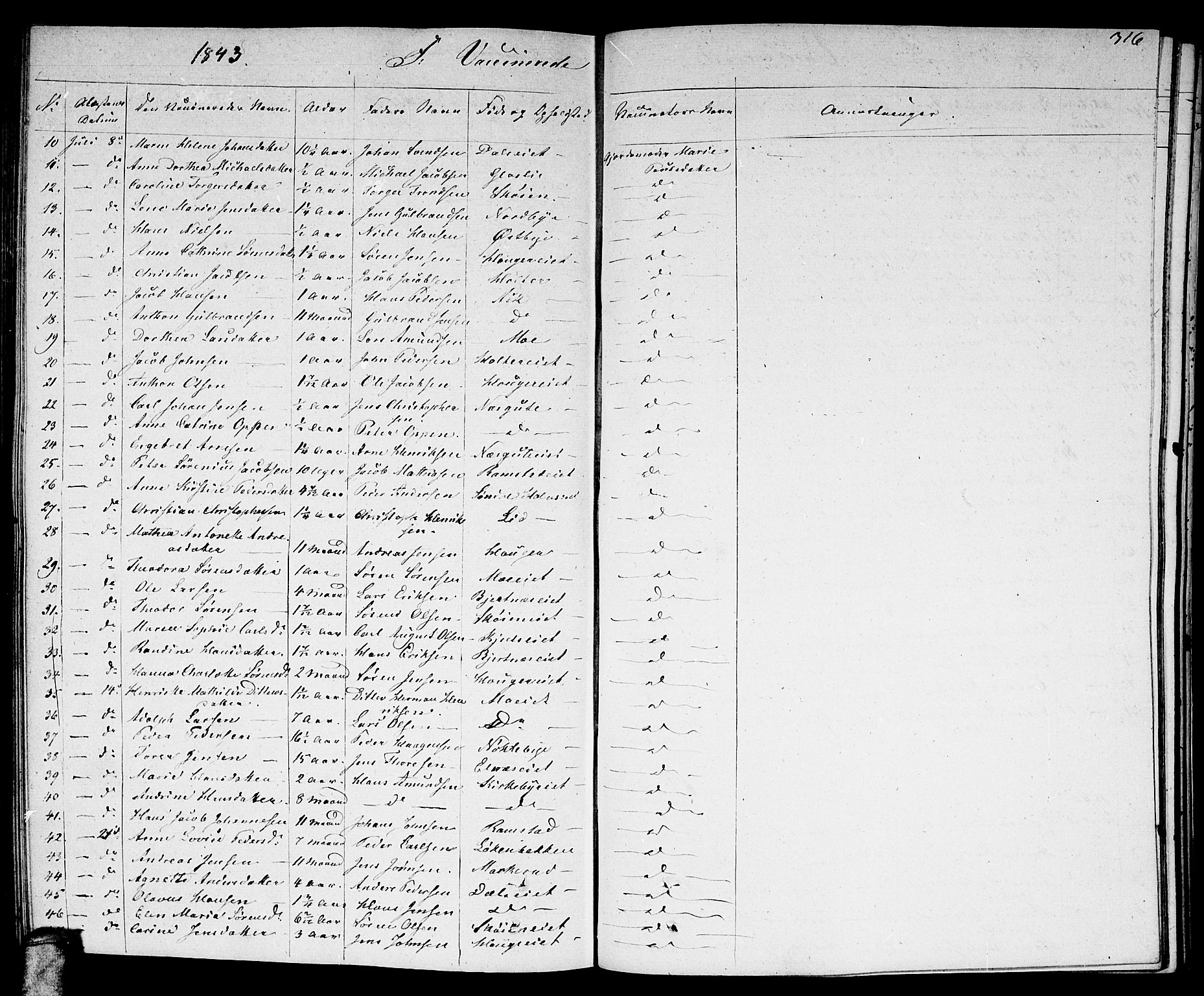 Nittedal prestekontor Kirkebøker, AV/SAO-A-10365a/F/Fa/L0004: Parish register (official) no. I 4, 1836-1849, p. 316