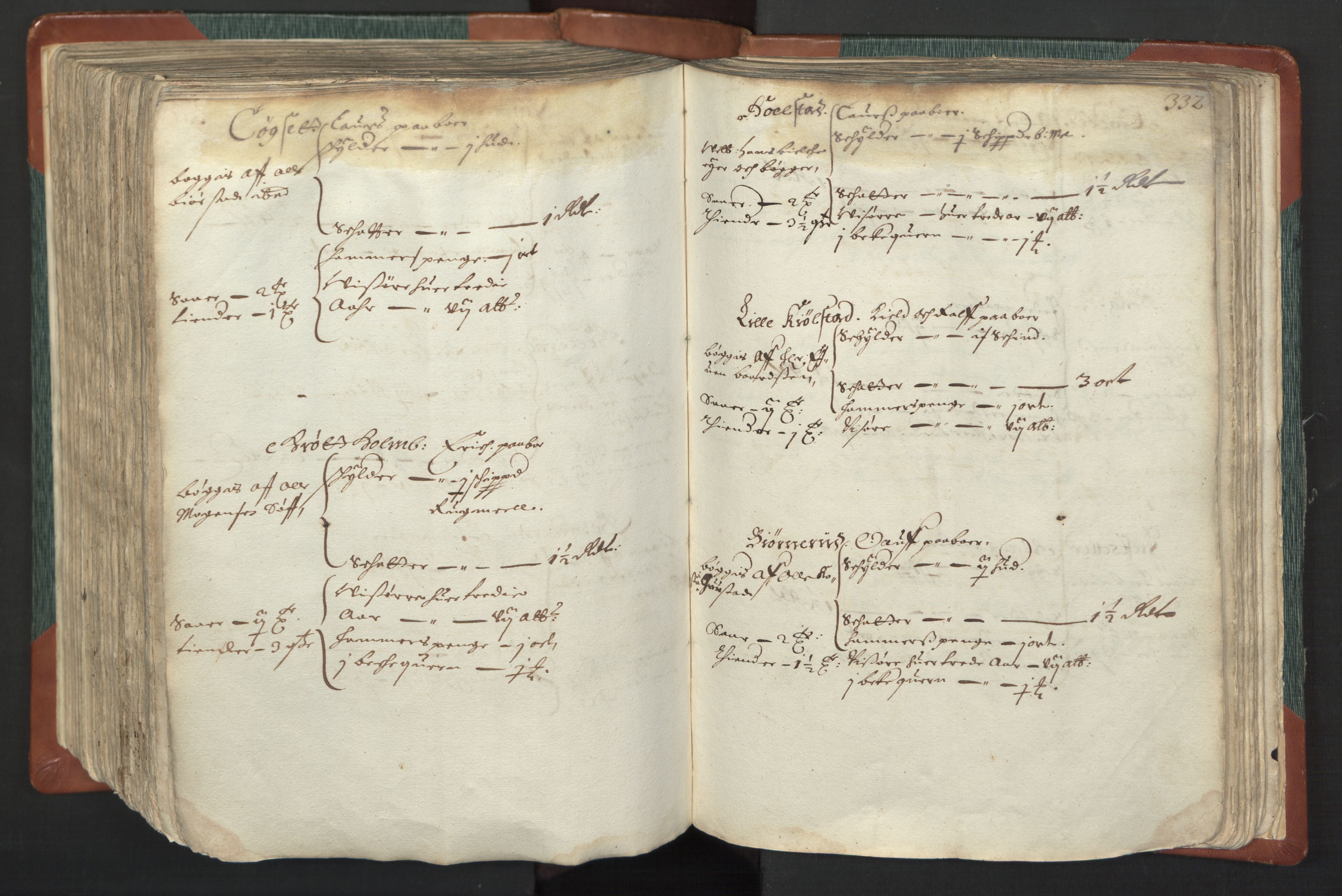 Rentekammeret inntil 1814, Realistisk ordnet avdeling, AV/RA-EA-4070/L/L0008: Oppland lagdømme. Alminnelig jordebok med skatteligning for Gudbrandsdalen og Hedemarken., 1661, p. 331b-332a