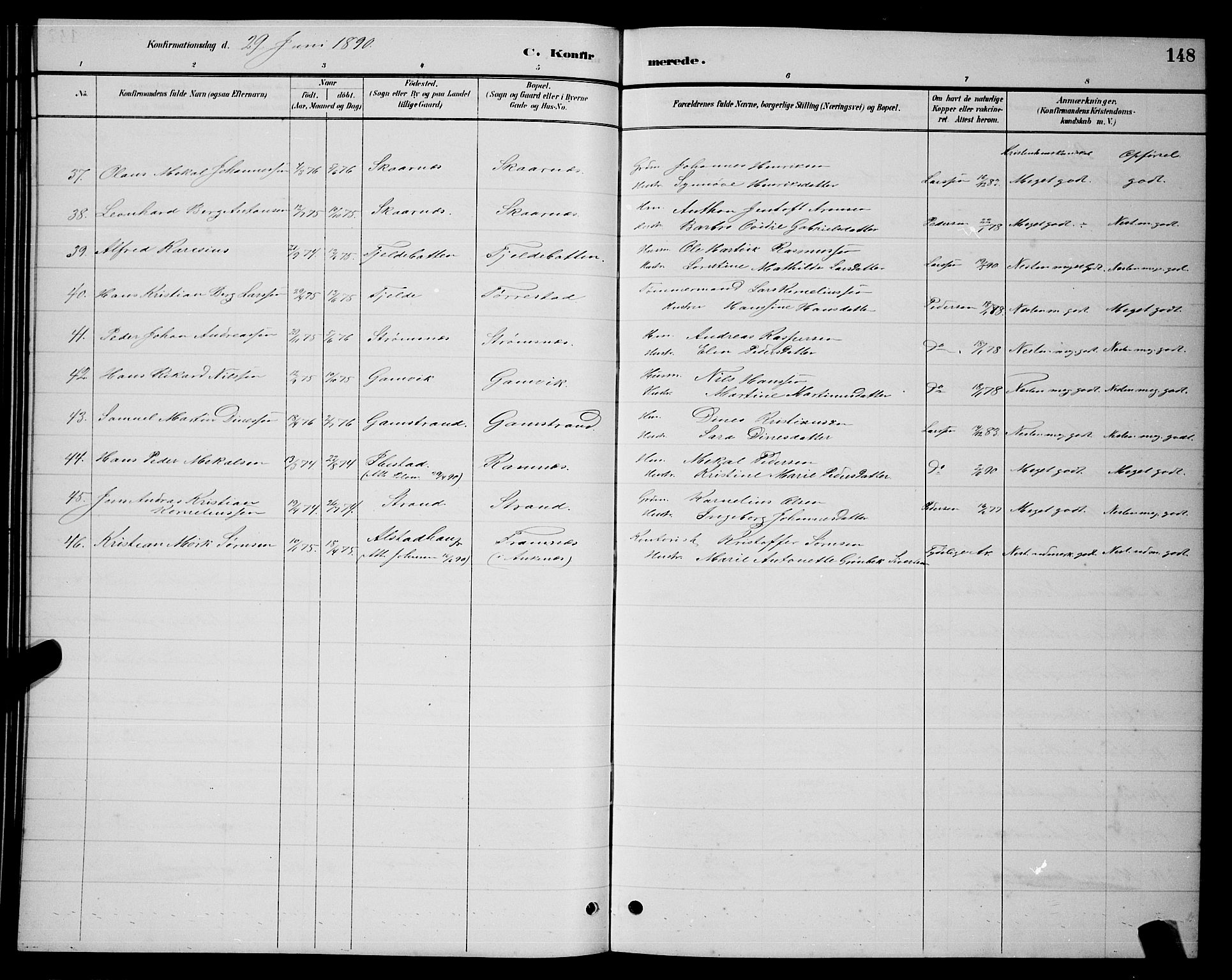 Ministerialprotokoller, klokkerbøker og fødselsregistre - Nordland, AV/SAT-A-1459/863/L0914: Parish register (copy) no. 863C04, 1886-1897, p. 148