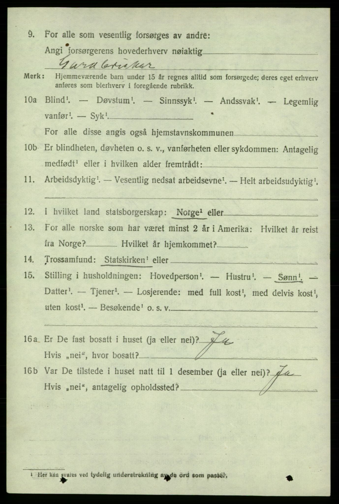 SAB, 1920 census for Kvinnherad, 1920, p. 6017