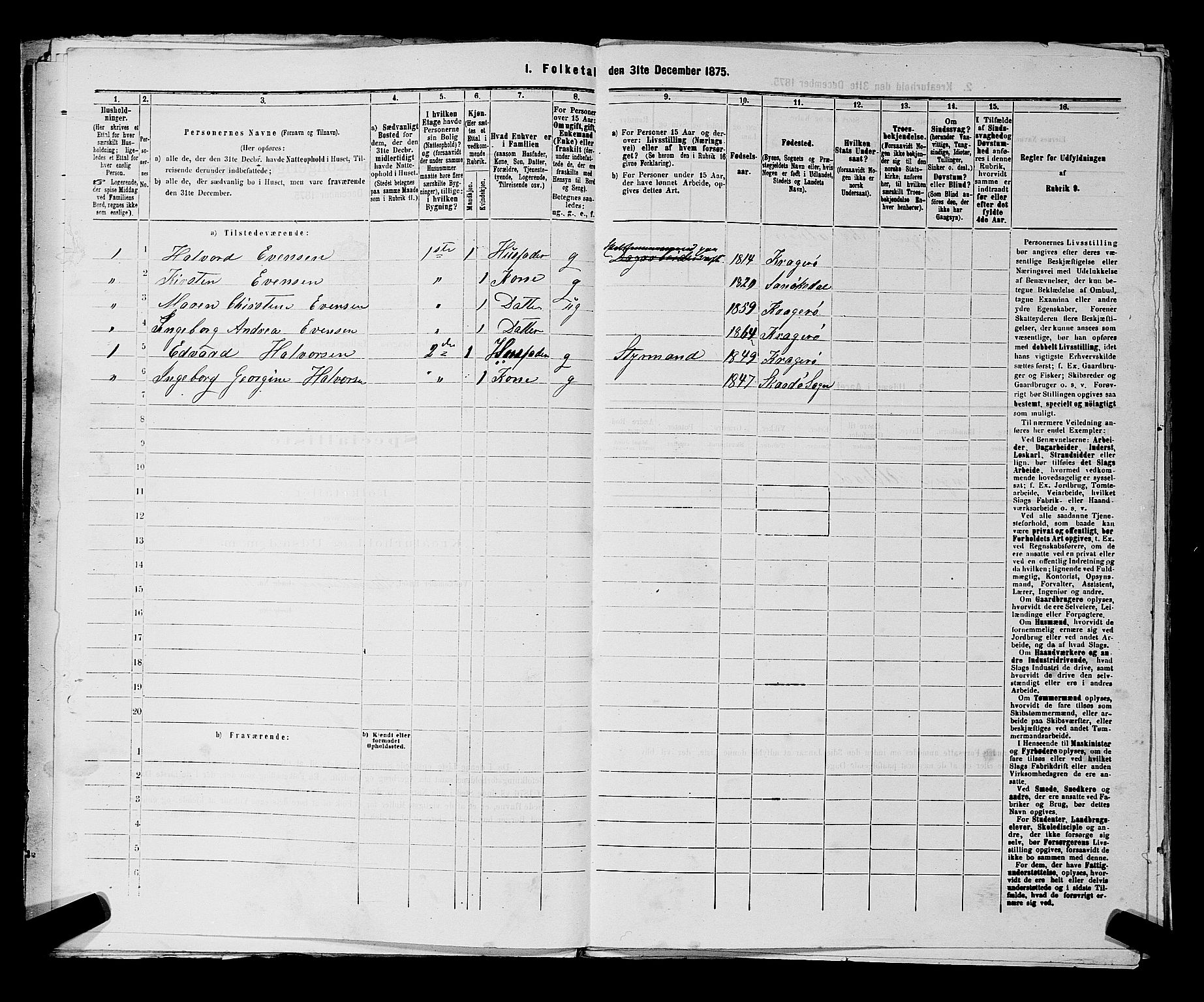 SAKO, 1875 census for 0801P Kragerø, 1875, p. 1035