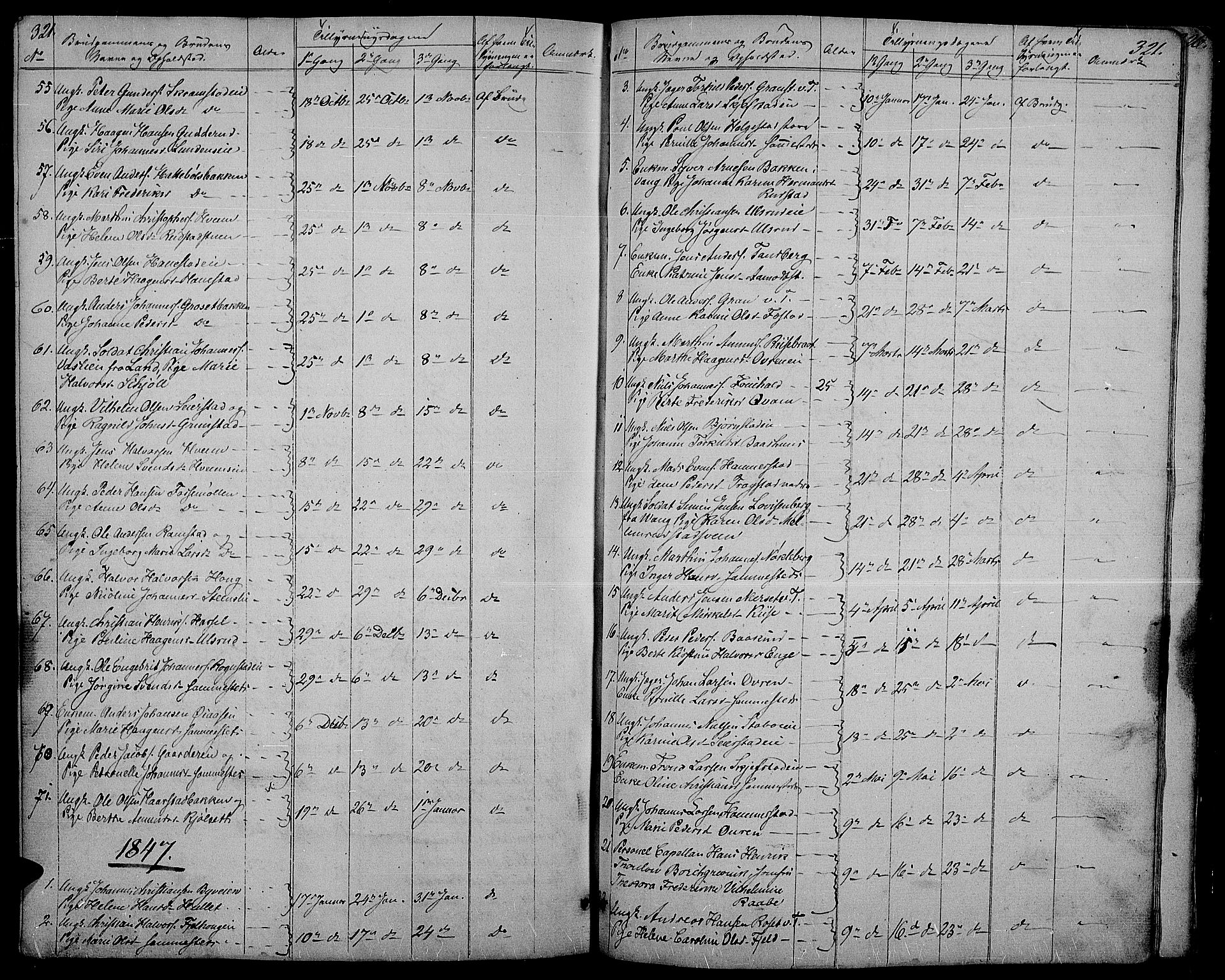 Østre Toten prestekontor, SAH/PREST-104/H/Ha/Hab/L0002: Parish register (copy) no. 2, 1840-1847, p. 321