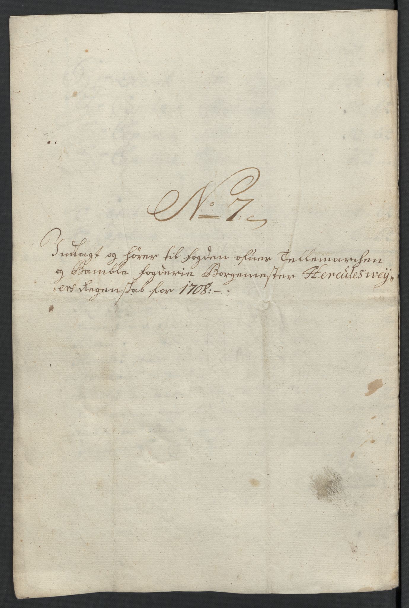 Rentekammeret inntil 1814, Reviderte regnskaper, Fogderegnskap, RA/EA-4092/R36/L2118: Fogderegnskap Øvre og Nedre Telemark og Bamble, 1708-1709, p. 62