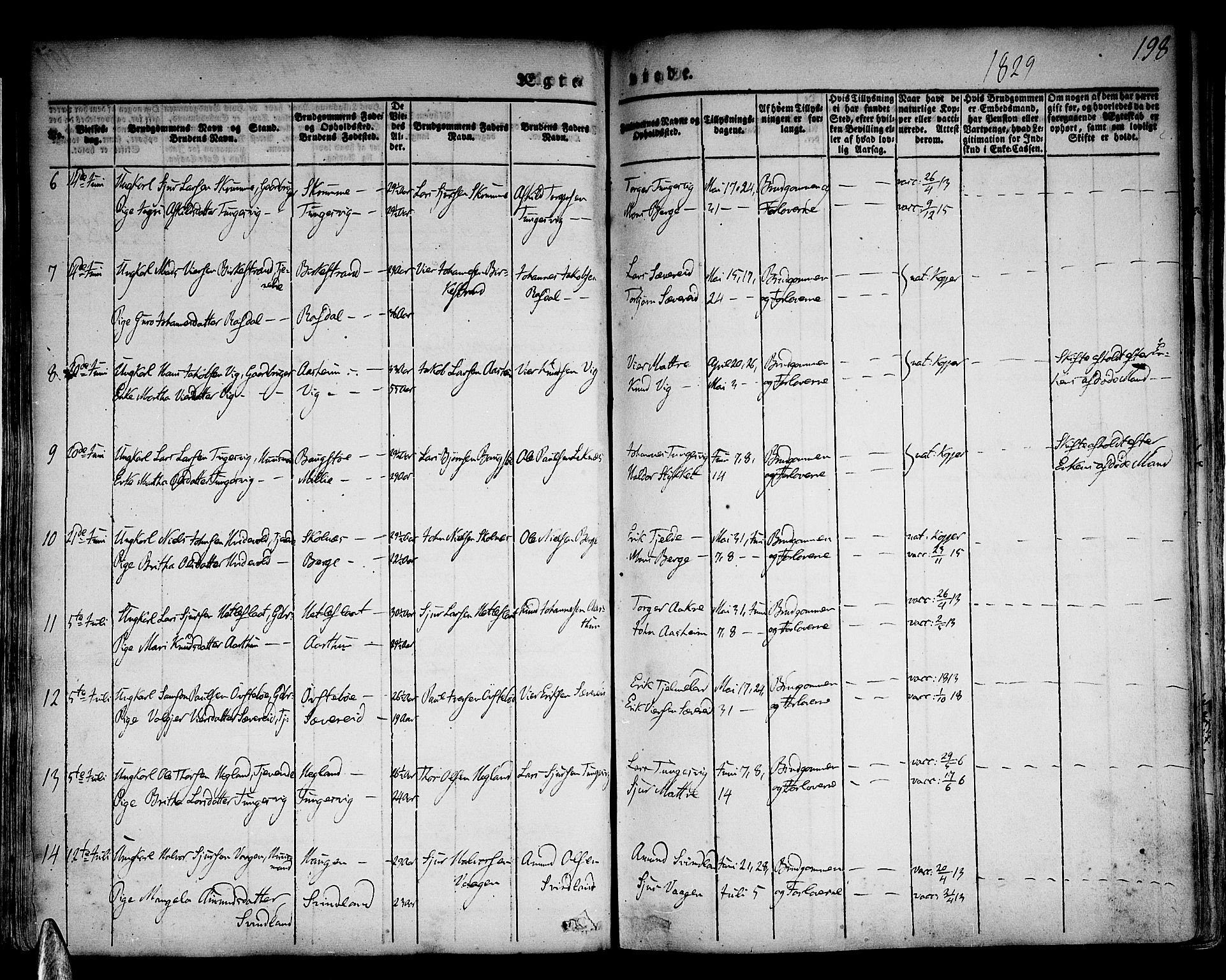 Skånevik sokneprestembete, AV/SAB-A-77801/H/Haa: Parish register (official) no. A 4, 1828-1848, p. 198