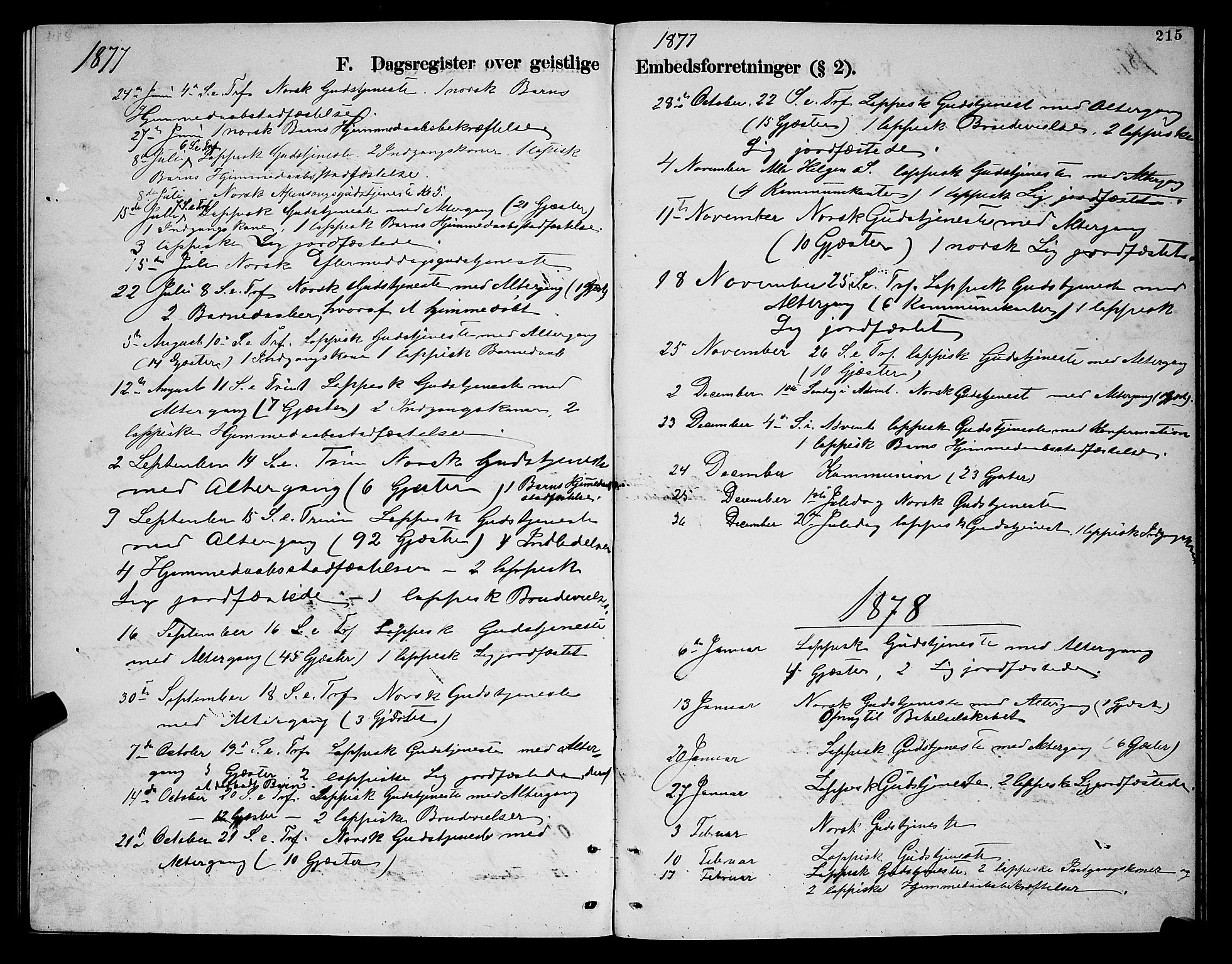Nesseby sokneprestkontor, SATØ/S-1330/H/Hb/L0004klokker: Parish register (copy) no. 4, 1877-1884, p. 215