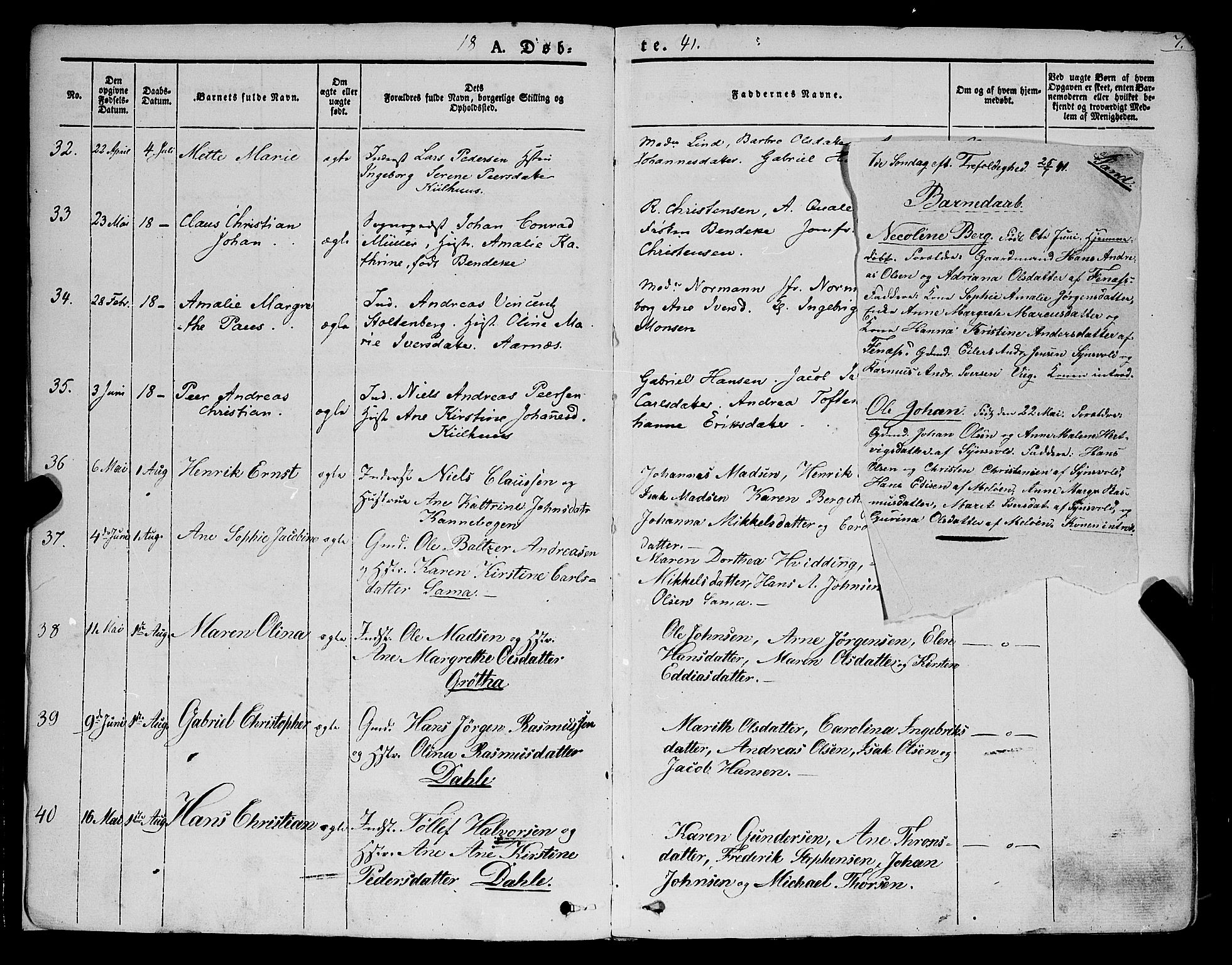Trondenes sokneprestkontor, SATØ/S-1319/H/Ha/L0009kirke: Parish register (official) no. 9, 1841-1852, p. 7