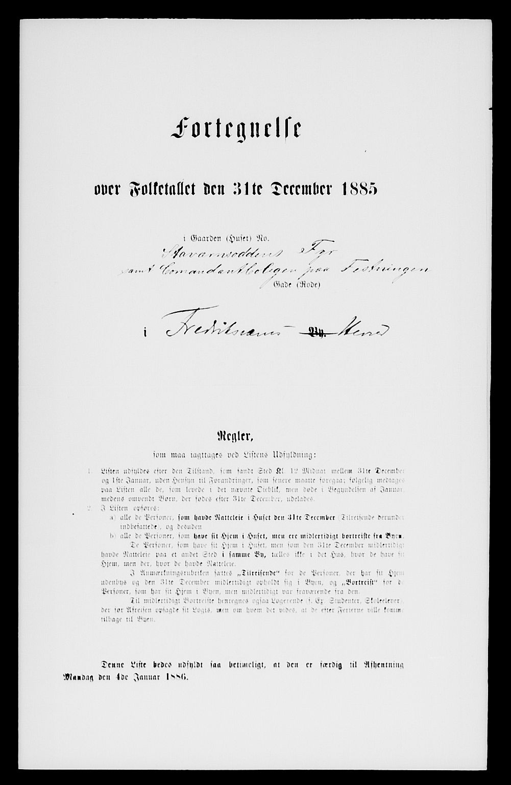 SAKO, 1885 census for 0798 Fredriksvern, 1885, p. 311