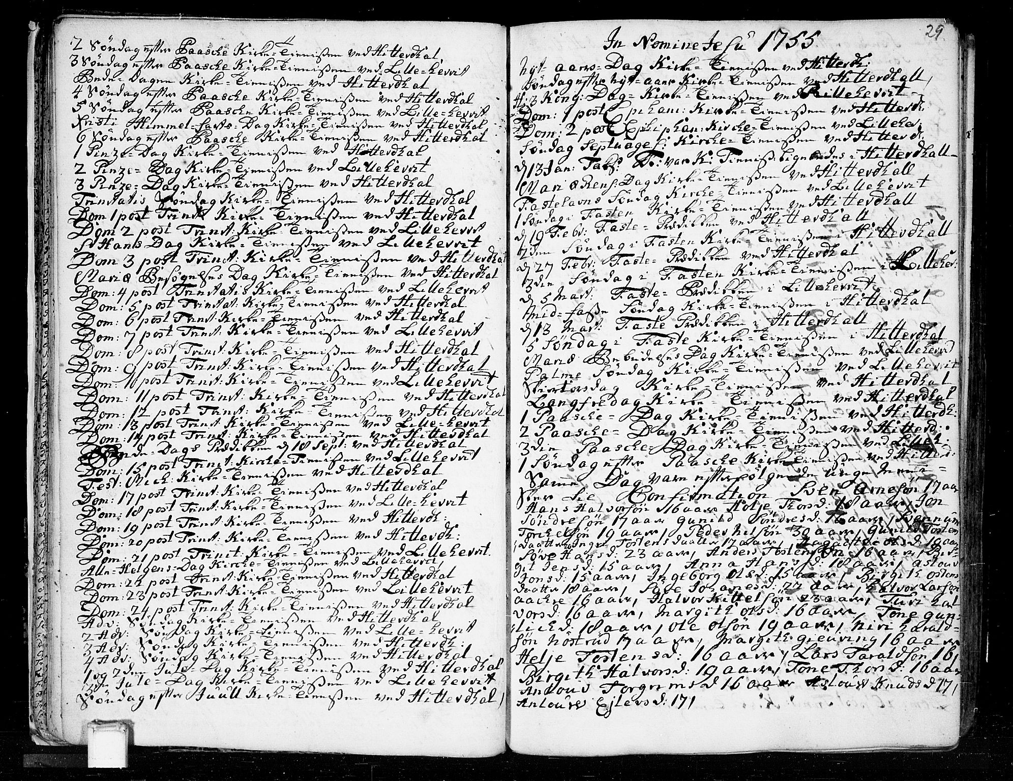 Heddal kirkebøker, AV/SAKO-A-268/F/Fa/L0003: Parish register (official) no. I 3, 1723-1783, p. 29